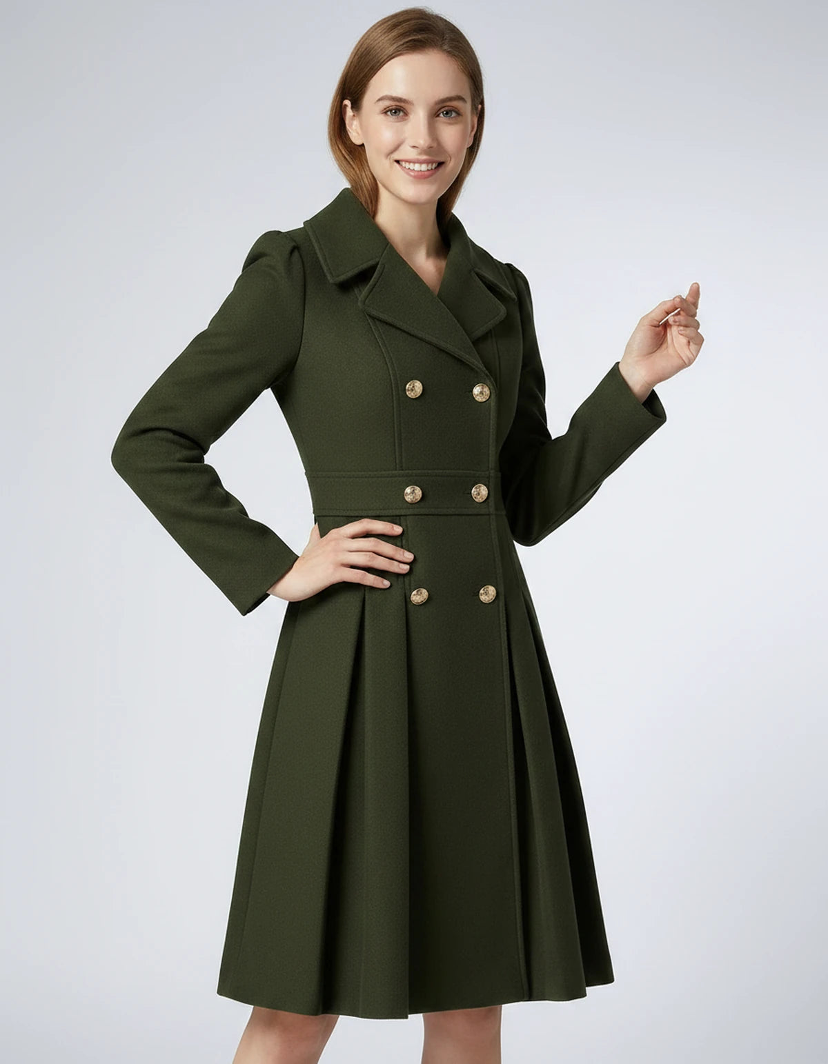 Amarante Skirt — Army Green | SKU: SD-68120-armygreen-XS,SD-68120-armygreen-S,SD-68120-armygreen-M,SD-68120-armygreen-L,SD-68120-armygreen-XL,SD-68120-armygreen-2XL