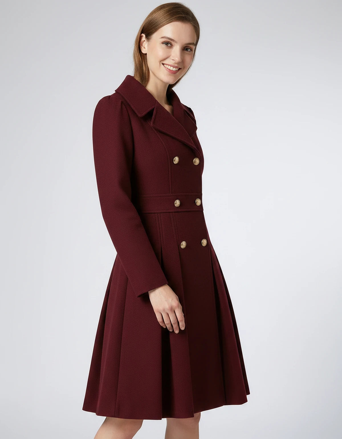 Amarante Skirt — Burgundy | SKU: SD-68120-burgundy-XS,SD-68120-burgundy-S,SD-68120-burgundy-M,SD-68120-burgundy-L,SD-68120-burgundy-XL,SD-68120-burgundy-2XL