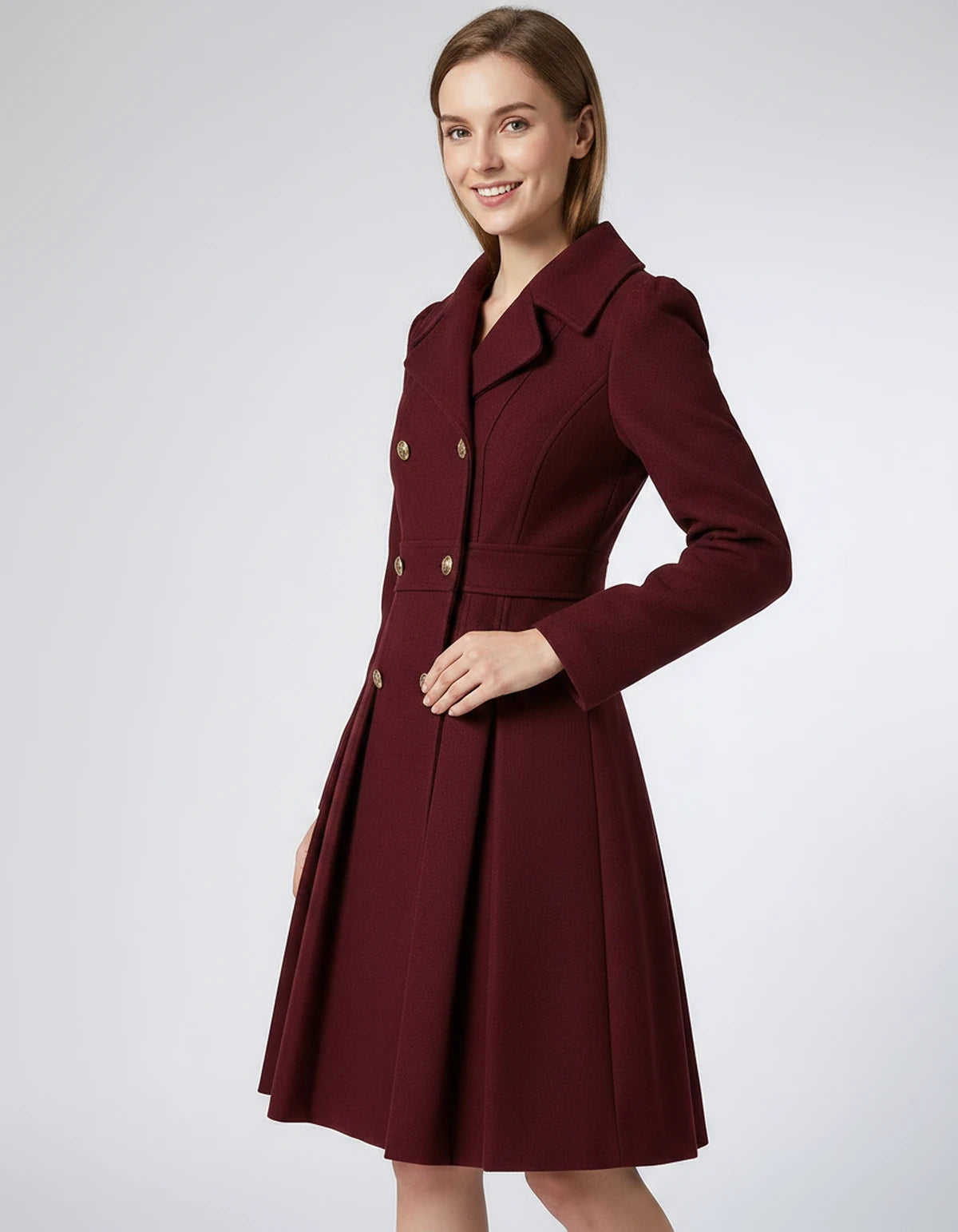 Amarante Skirt — Burgundy | SKU: SD-68120-burgundy-XS,SD-68120-burgundy-S,SD-68120-burgundy-M,SD-68120-burgundy-L,SD-68120-burgundy-XL,SD-68120-burgundy-2XL
