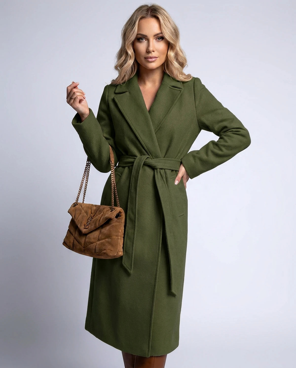 Amarante12 Coat — Army Green
