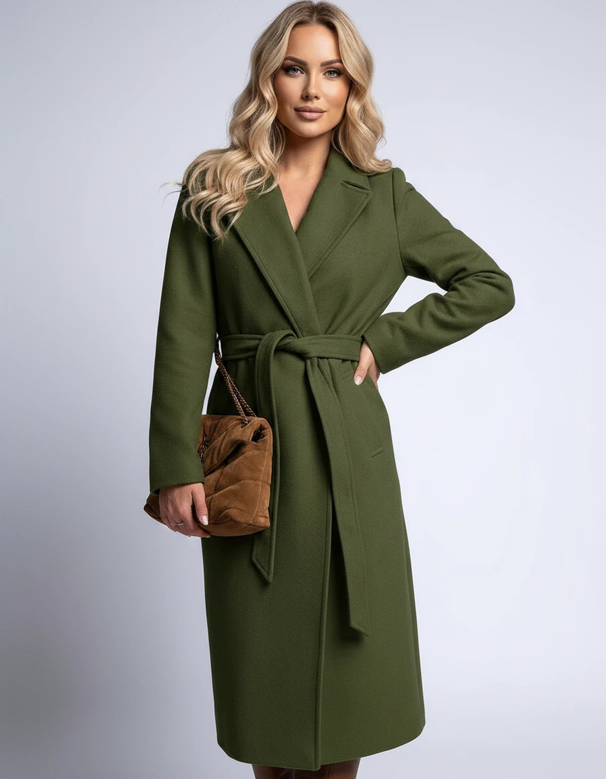 Amarante12 Coat — Army Green | SKU: SD-60165-armygreen-XS,SD-60165-armygreen-S,SD-60165-armygreen-M,SD-60165-armygreen-L,SD-60165-armygreen-XL,SD-60165-armygreen-2XL
