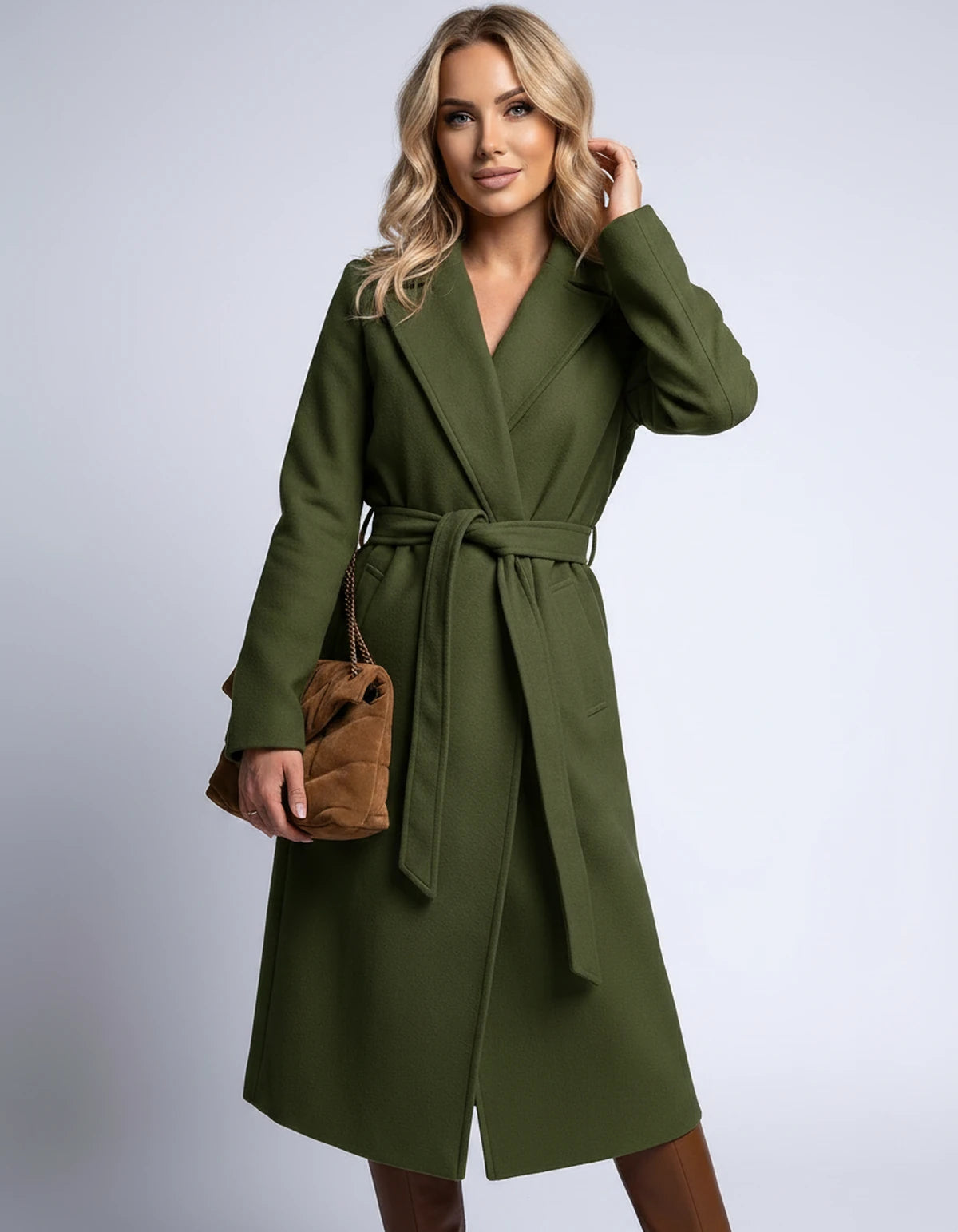 Amarante12 Coat — Army Green | SKU: SD-60165-armygreen-XS,SD-60165-armygreen-S,SD-60165-armygreen-M,SD-60165-armygreen-L,SD-60165-armygreen-XL,SD-60165-armygreen-2XL