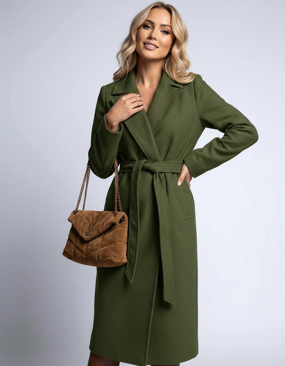 Amarante12 Coat — Army Green | SKU: SD-60165-armygreen-XS,SD-60165-armygreen-S,SD-60165-armygreen-M,SD-60165-armygreen-L,SD-60165-armygreen-XL,SD-60165-armygreen-2XL