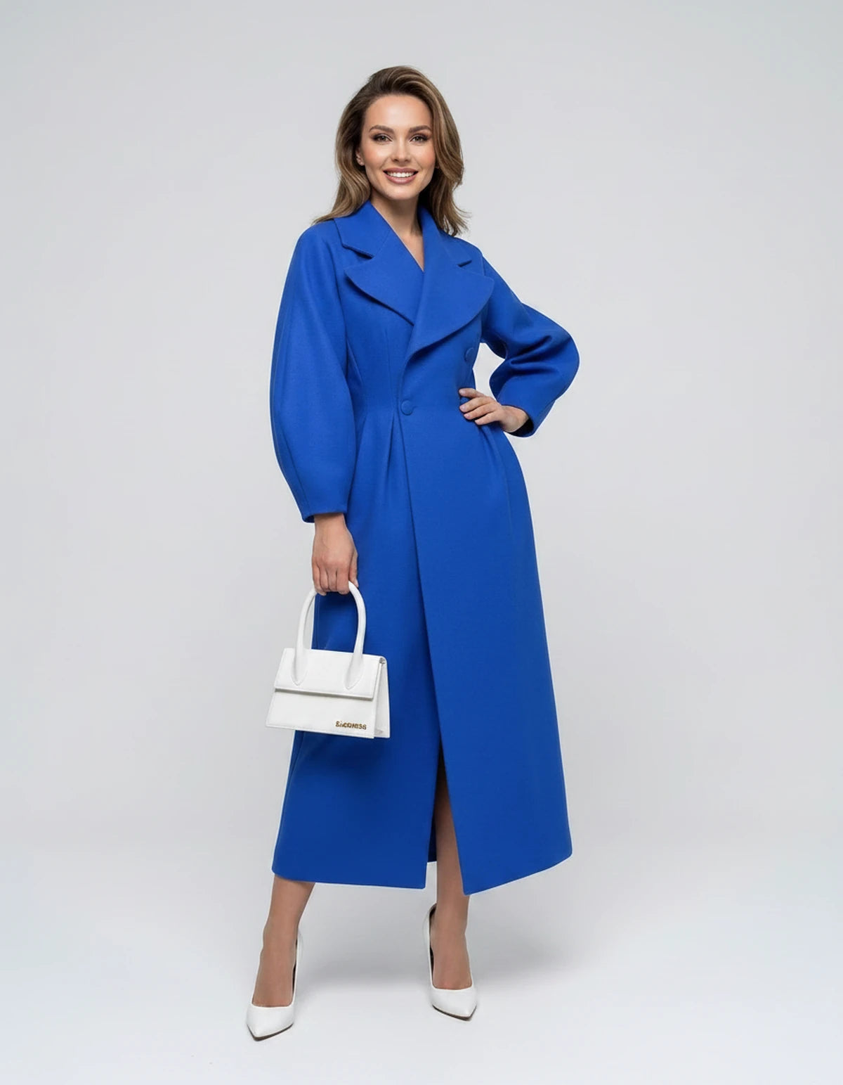 Amarante14 Coat — Blue | SKU: SD-28497-blue-XS,SD-28497-blue-S,SD-28497-blue-M,SD-28497-blue-L,SD-28497-blue-XL,SD-28497-blue-2XL