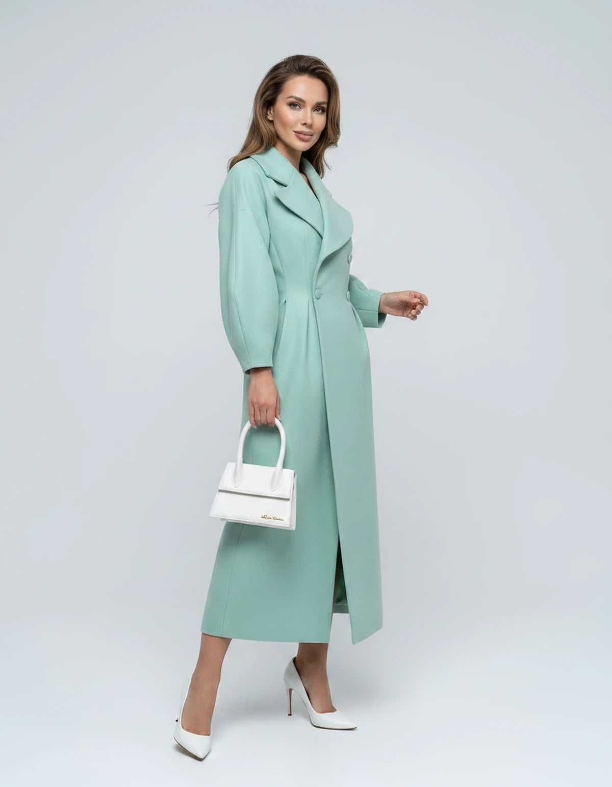 Amarante14 Coat — Green | SKU: SD-28497-green-XS,SD-28497-green-S,SD-28497-green-M,SD-28497-green-L,SD-28497-green-XL,SD-28497-green-2XL