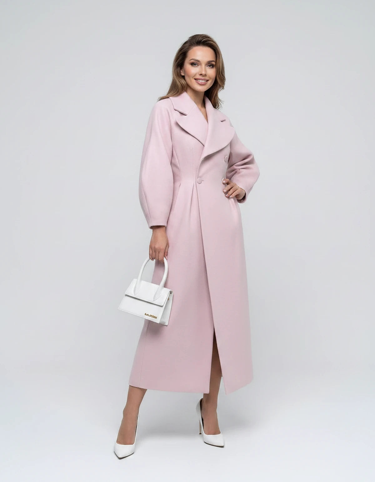 Amarante14 Coat — Pink | SKU: SD-28497-pink-XS,SD-28497-pink-S,SD-28497-pink-M,SD-28497-pink-L,SD-28497-pink-XL,SD-28497-pink-2XL