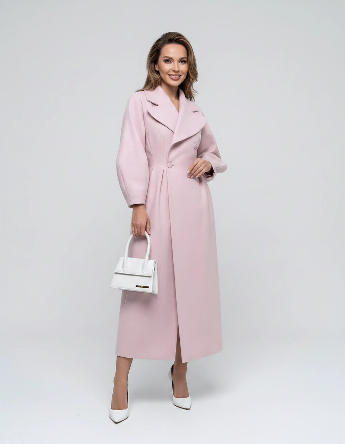 Amarante14 Coat — Pink | SKU: SD-28497-pink-XS,SD-28497-pink-S,SD-28497-pink-M,SD-28497-pink-L,SD-28497-pink-XL,SD-28497-pink-2XL