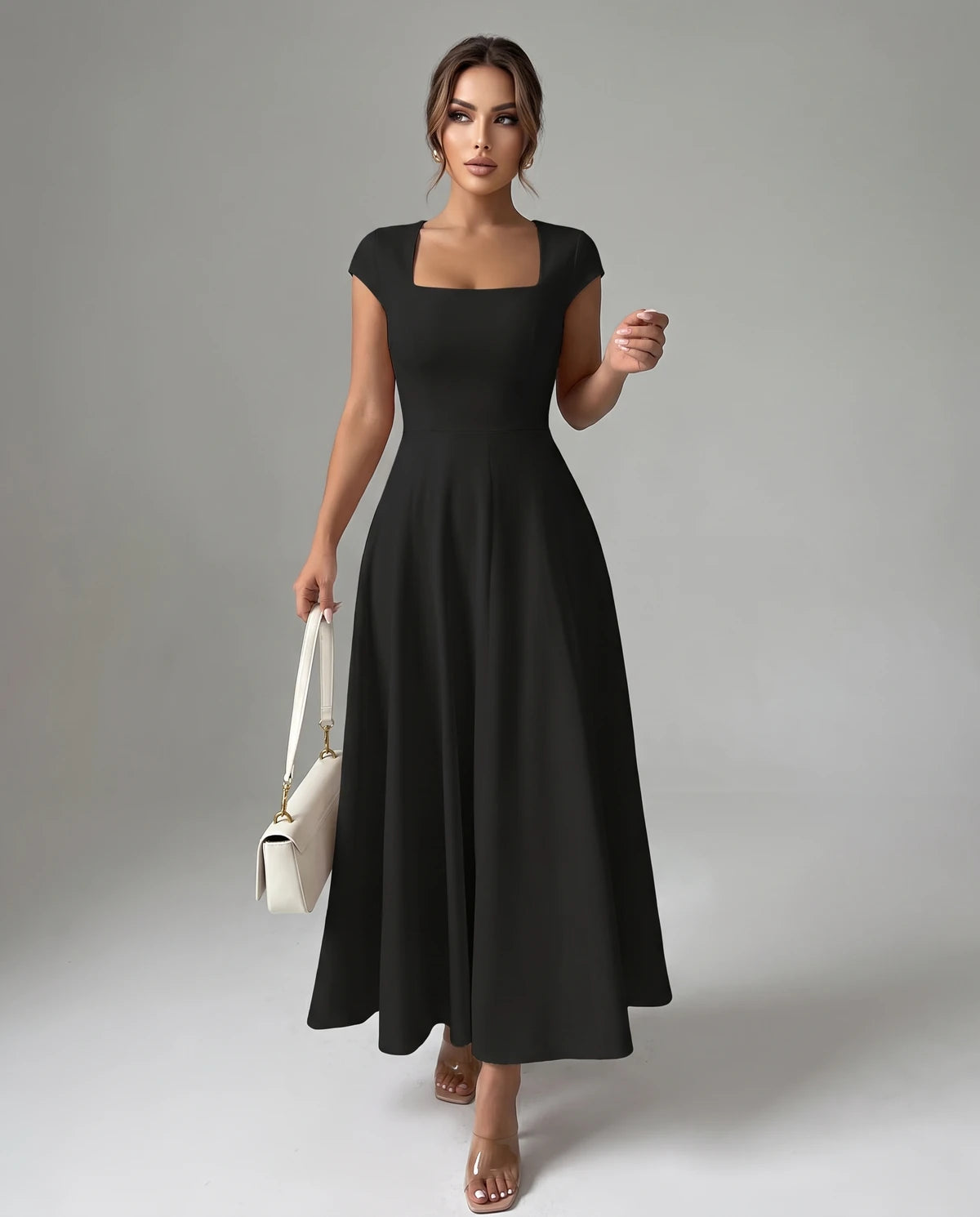 Amarante7 Midi Dresses — Black