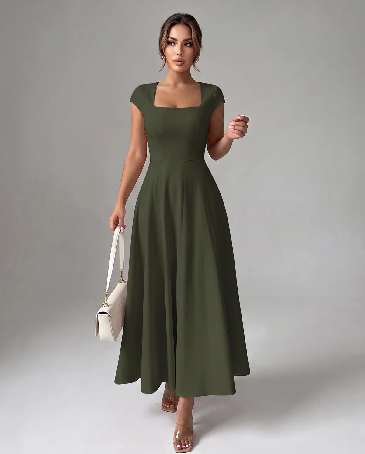 Amarante7 Midi Dresses — Green