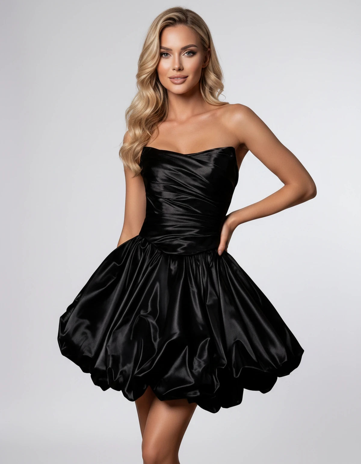 Amaranteika Mini Dress — Black | SKU: SD-04419-black-XS,SD-04419-black-S,SD-04419-black-M,SD-04419-black-L,SD-04419-black-XL,SD-04419-black-2XL
