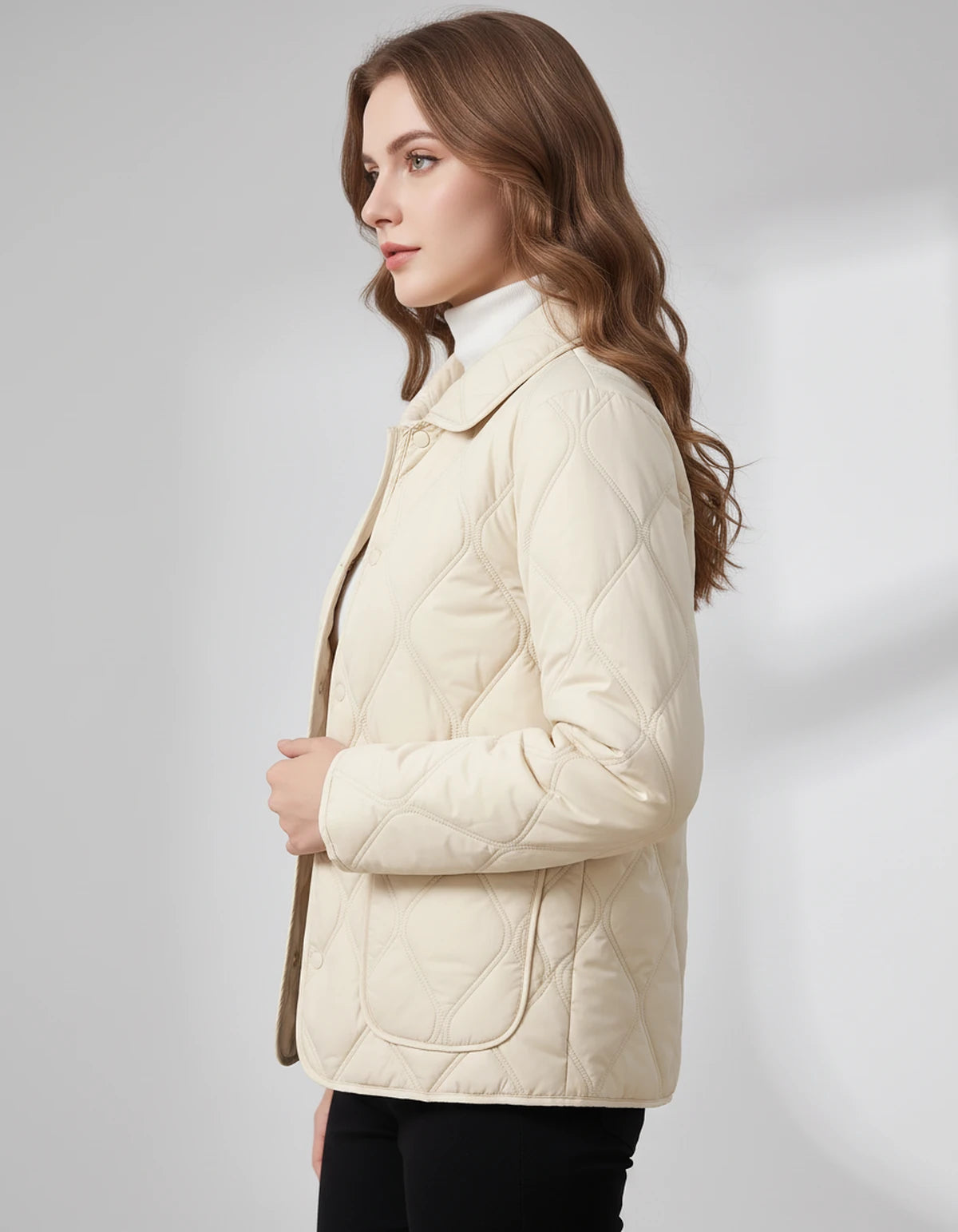 Amarantelle Coat — Off white | SKU: SD-42149-offwhite-XS,SD-42149-offwhite-S,SD-42149-offwhite-M,SD-42149-offwhite-L,SD-42149-offwhite-XL,SD-42149-offwhite-2XL