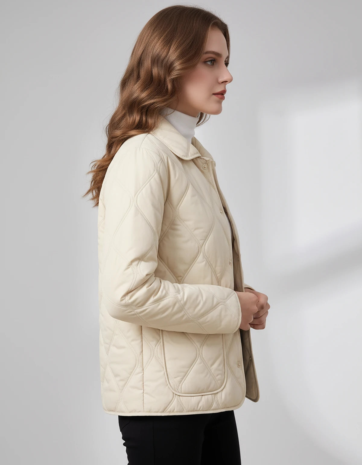 Amarantelle Coat — Off white | SKU: SD-42149-offwhite-XS,SD-42149-offwhite-S,SD-42149-offwhite-M,SD-42149-offwhite-L,SD-42149-offwhite-XL,SD-42149-offwhite-2XL