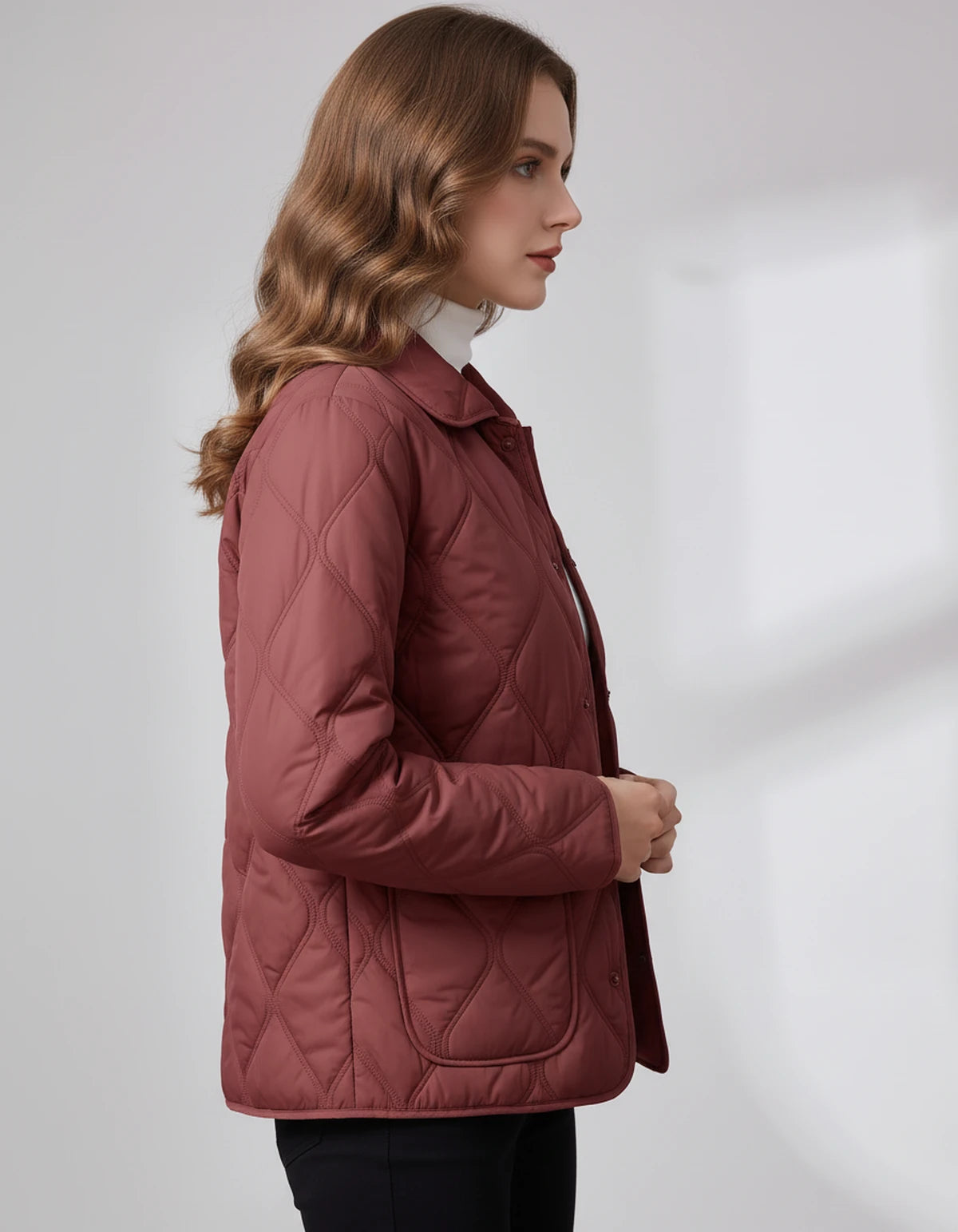 Amarantelle Coat — Red | SKU: SD-42149-red-XS,SD-42149-red-S,SD-42149-red-M,SD-42149-red-L,SD-42149-red-XL,SD-42149-red-2XL