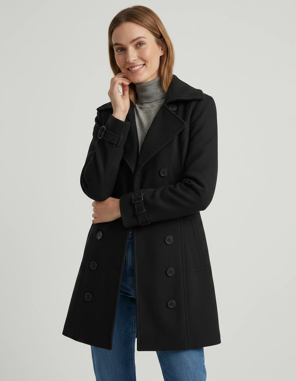 Amarantera Coat — Black | SKU: SD-71956-black-XS,SD-71956-black-S,SD-71956-black-M,SD-71956-black-L,SD-71956-black-XL,SD-71956-black-2XL