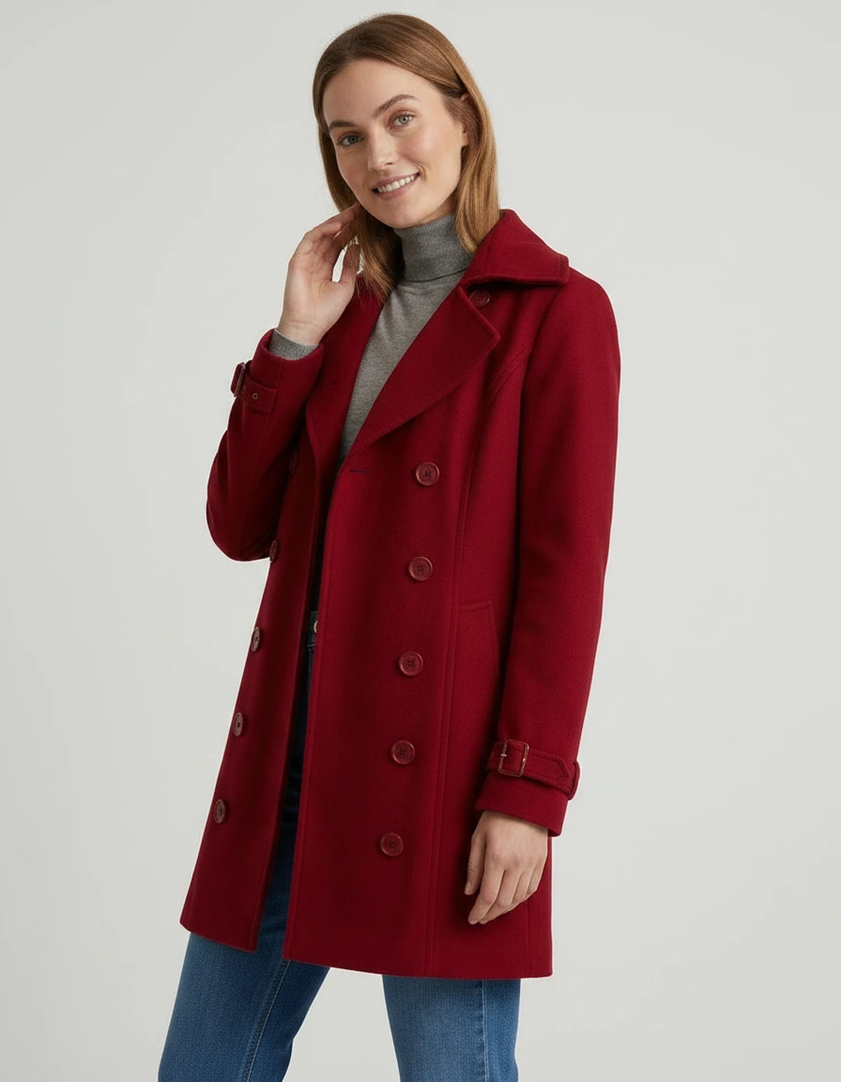 Amarantera Coat — Red | SKU: SD-71956-red-XS,SD-71956-red-S,SD-71956-red-M,SD-71956-red-L,SD-71956-red-XL,SD-71956-red-2XL