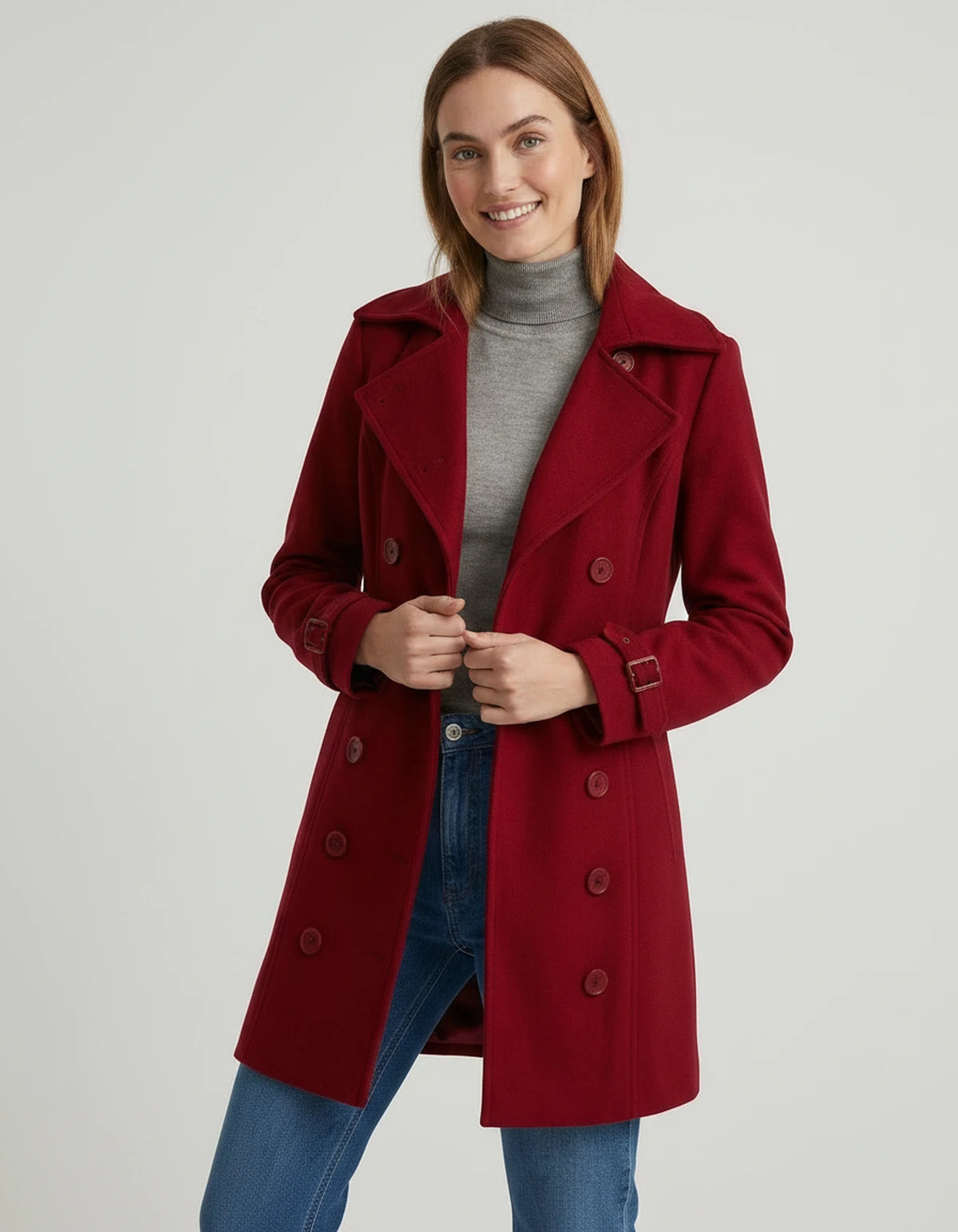 Amarantera Coat — Red | SKU: SD-71956-red-XS,SD-71956-red-S,SD-71956-red-M,SD-71956-red-L,SD-71956-red-XL,SD-71956-red-2XL