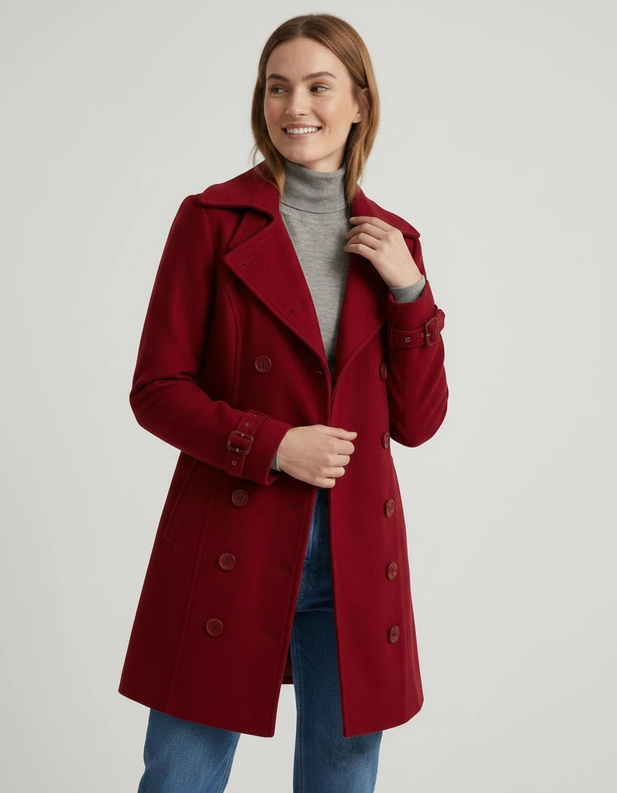 Amarantera Coat — Red | SKU: SD-71956-red-XS,SD-71956-red-S,SD-71956-red-M,SD-71956-red-L,SD-71956-red-XL,SD-71956-red-2XL