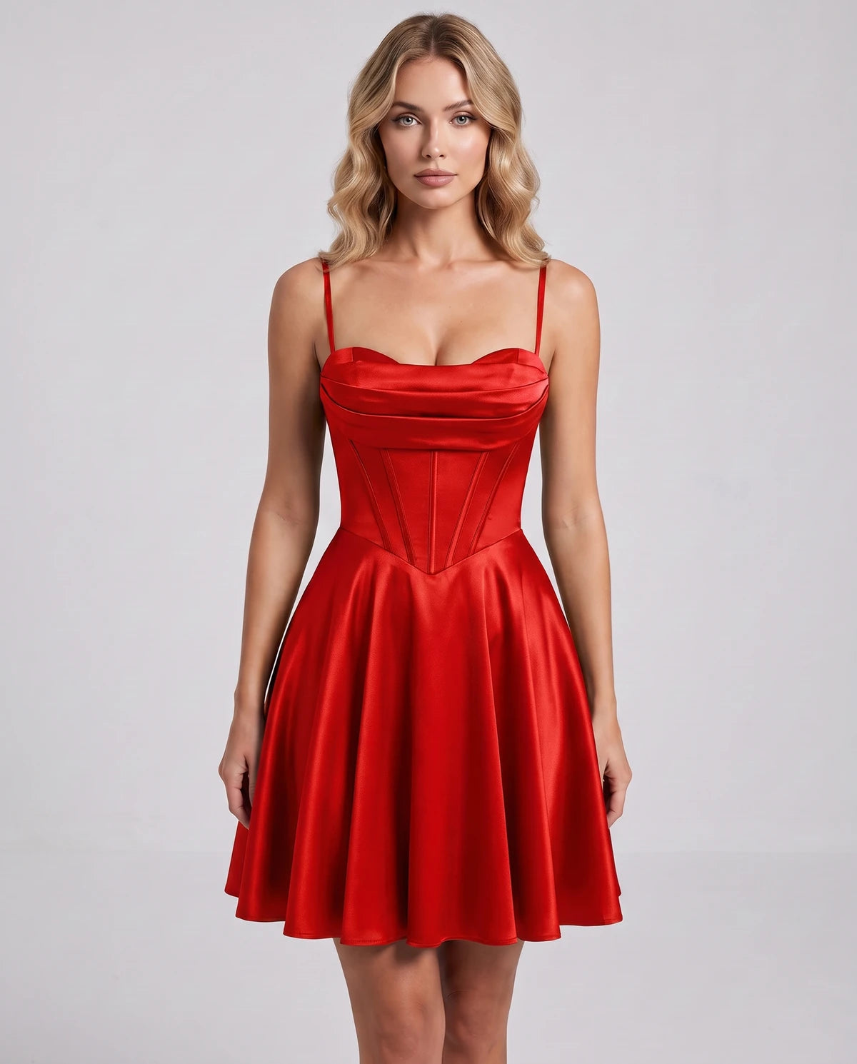 Ambrosia Mini Dress — Red