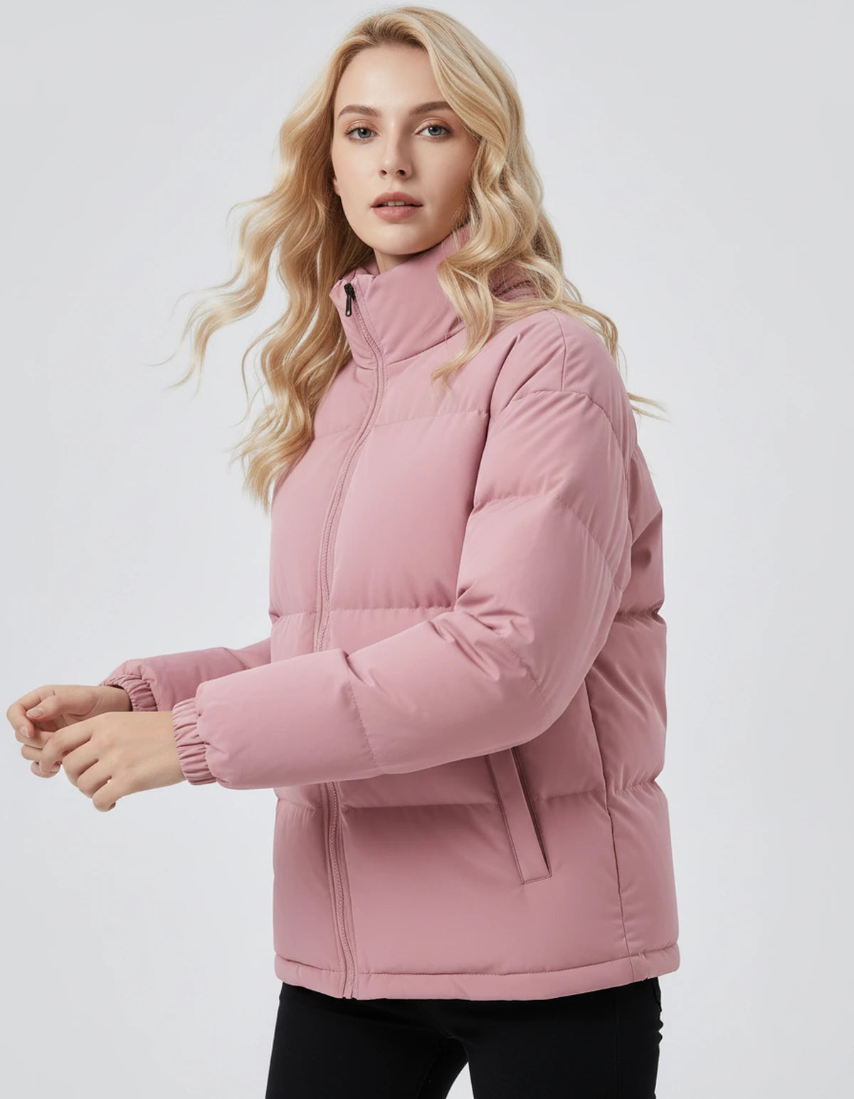 Amorellelle Coat — Pink | SKU: SD-74214-pink-XS,SD-74214-pink-S,SD-74214-pink-M,SD-74214-pink-L,SD-74214-pink-XL,SD-74214-pink-2XL