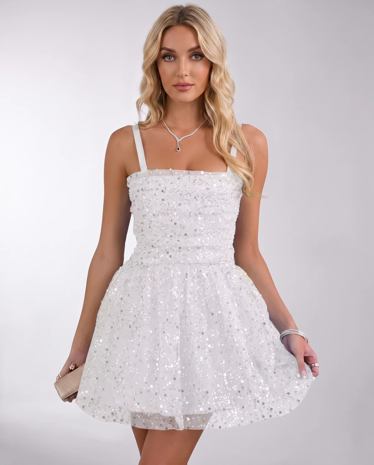 Angelique Mini Dress — White