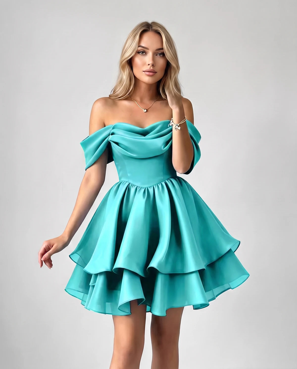 Anthea Mini Dress — Aqua | SKU: SD-51983-aqua-2,SD-51983-aqua-4,SD-51983-aqua-6,SD-51983-aqua-8,SD-51983-aqua-10,SD-51983-aqua-12,SD-51983-aqua-14,SD-51983-aqua-16,SD-51983-aqua-16W,SD-51983-aqua-18 W,SD-51983-aqua-20W,SD-51983-aqua-22W,SD-51983-aqua-24W,SD-51983-aqua-26W,SD-51983-aqua-28W,SD-51983-aqua-Custom size