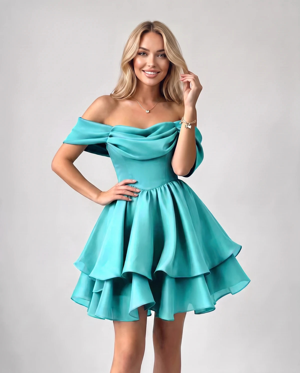 Anthea Mini Dress — Aqua | SKU: SD-51983-aqua-2,SD-51983-aqua-4,SD-51983-aqua-6,SD-51983-aqua-8,SD-51983-aqua-10,SD-51983-aqua-12,SD-51983-aqua-14,SD-51983-aqua-16,SD-51983-aqua-16W,SD-51983-aqua-18 W,SD-51983-aqua-20W,SD-51983-aqua-22W,SD-51983-aqua-24W,SD-51983-aqua-26W,SD-51983-aqua-28W,SD-51983-aqua-Custom size
