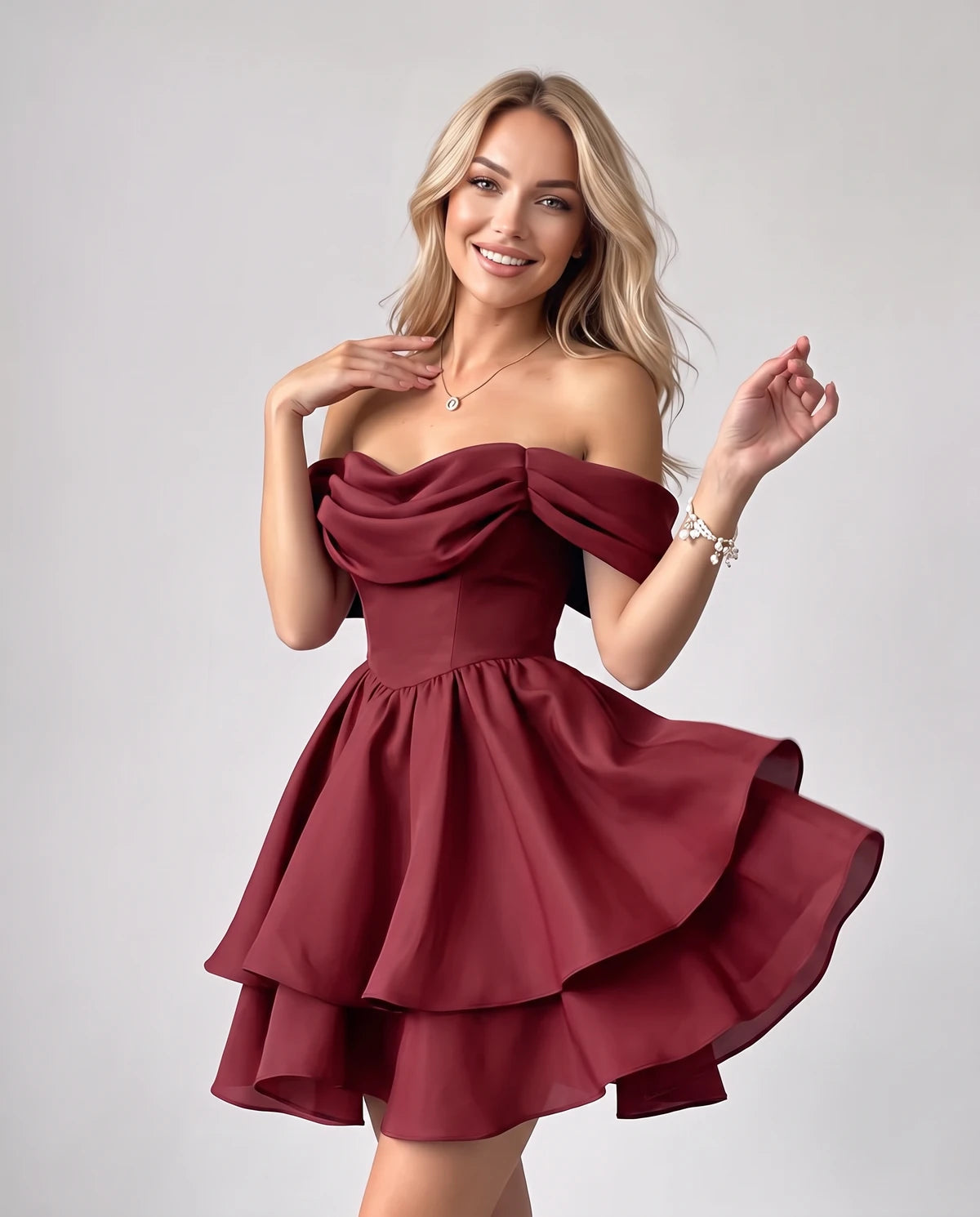 Anthea Mini Dress — Burgundy | SKU: SD-51983-burgundy-2,SD-51983-burgundy-4,SD-51983-burgundy-6,SD-51983-burgundy-8,SD-51983-burgundy-10,SD-51983-burgundy-12,SD-51983-burgundy-14,SD-51983-burgundy-16,SD-51983-burgundy-16W,SD-51983-burgundy-18 W,SD-51983-burgundy-20W,SD-51983-burgundy-22W,SD-51983-burgundy-24W,SD-51983-burgundy-26W,SD-51983-burgundy-28W,SD-51983-burgundy-Custom size