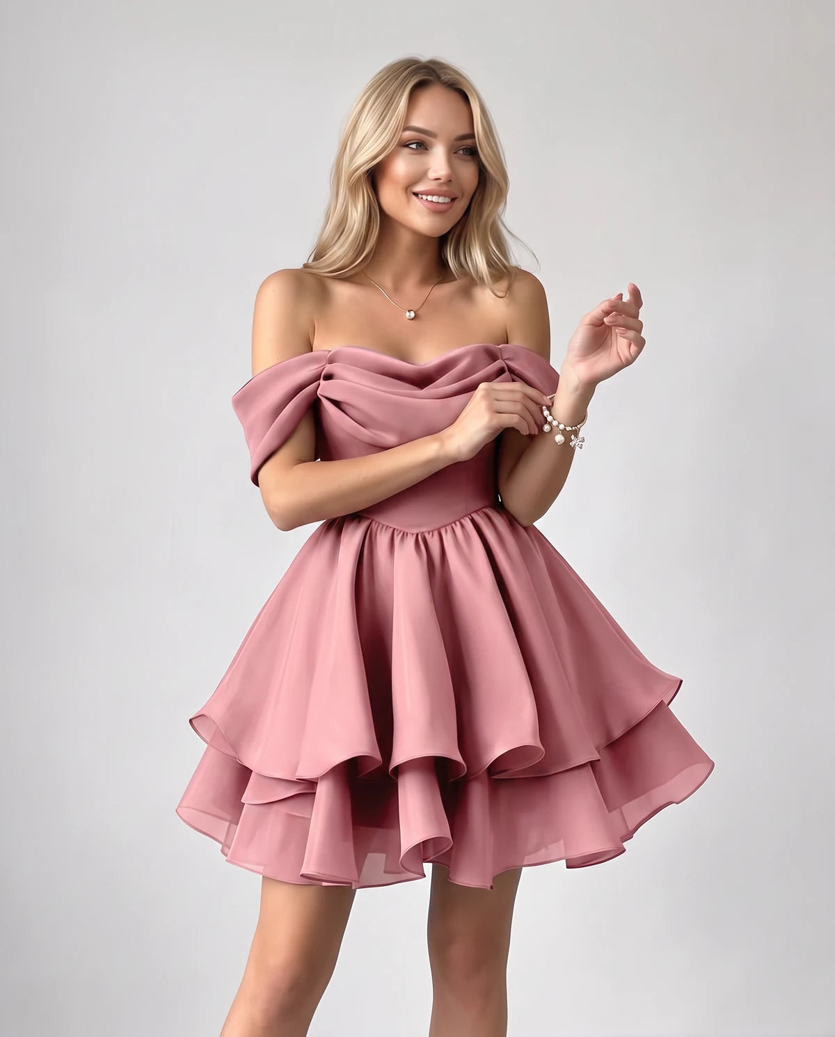 Anthea Mini Dress — Dusty Rose | SKU: SD-51983-dustyrose-2,SD-51983-dustyrose-4,SD-51983-dustyrose-6,SD-51983-dustyrose-8,SD-51983-dustyrose-10,SD-51983-dustyrose-12,SD-51983-dustyrose-14,SD-51983-dustyrose-16,SD-51983-dustyrose-16W,SD-51983-dustyrose-18 W,SD-51983-dustyrose-20W,SD-51983-dustyrose-22W,SD-51983-dustyrose-24W,SD-51983-dustyrose-26W,SD-51983-dustyrose-28W,SD-51983-dustyrose-Custom size