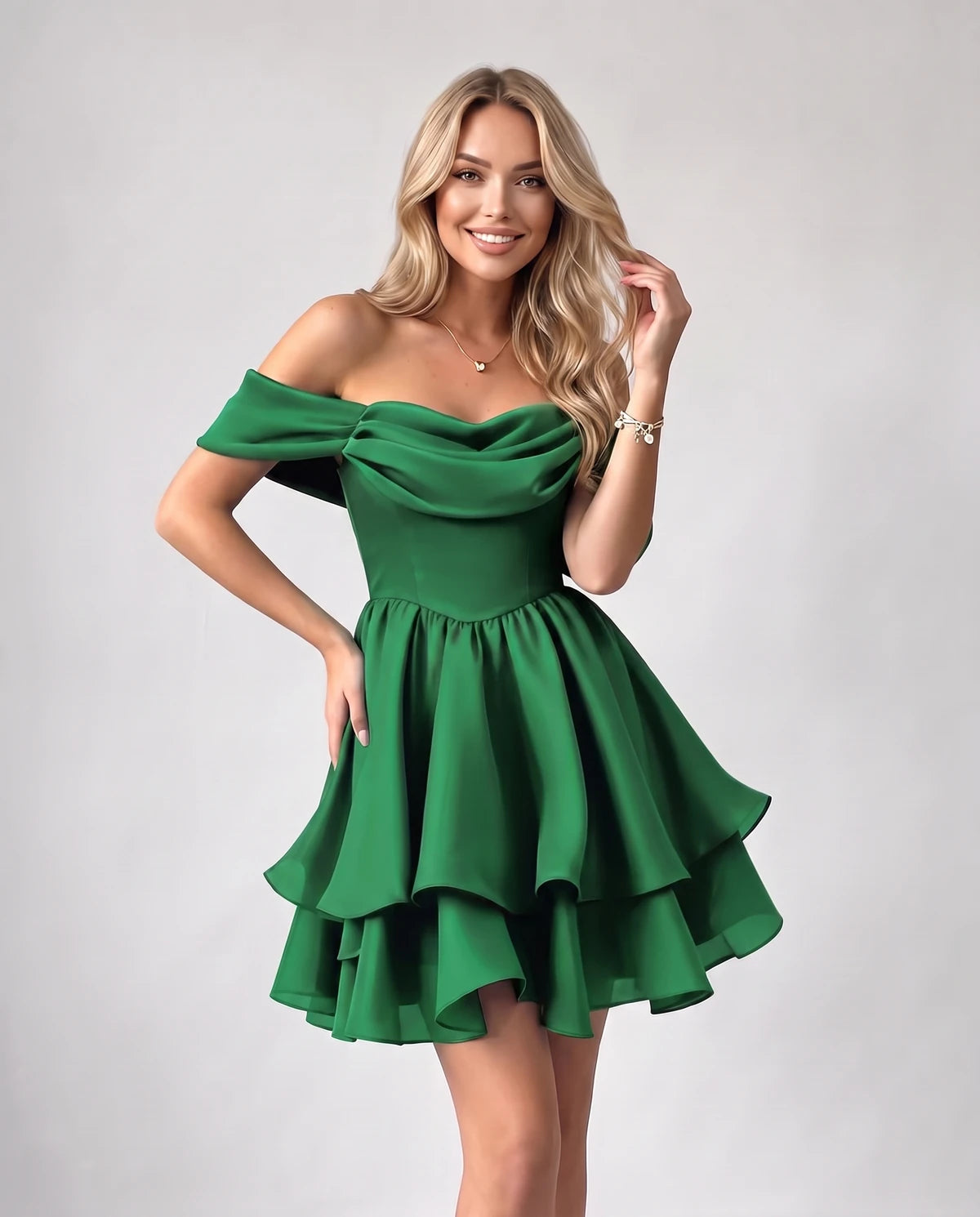 Anthea Mini Dress — Emerld Green | SKU: SD-51983-emerldgreen-2,SD-51983-emerldgreen-4,SD-51983-emerldgreen-6,SD-51983-emerldgreen-8,SD-51983-emerldgreen-10,SD-51983-emerldgreen-12,SD-51983-emerldgreen-14,SD-51983-emerldgreen-16,SD-51983-emerldgreen-16W,SD-51983-emerldgreen-18 W,SD-51983-emerldgreen-20W,SD-51983-emerldgreen-22W,SD-51983-emerldgreen-24W,SD-51983-emerldgreen-26W,SD-51983-emerldgreen-28W,SD-51983-emerldgreen-Custom size