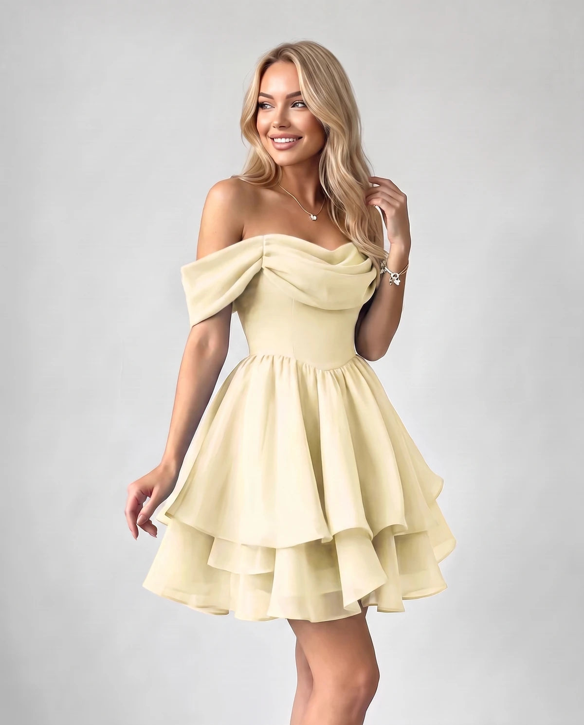 Anthea Mini Dress — Ivory | SKU: SD-51983-ivory-2,SD-51983-ivory-4,SD-51983-ivory-6,SD-51983-ivory-8,SD-51983-ivory-10,SD-51983-ivory-12,SD-51983-ivory-14,SD-51983-ivory-16,SD-51983-ivory-16W,SD-51983-ivory-18 W,SD-51983-ivory-20W,SD-51983-ivory-22W,SD-51983-ivory-24W,SD-51983-ivory-26W,SD-51983-ivory-28W,SD-51983-ivory-Custom size