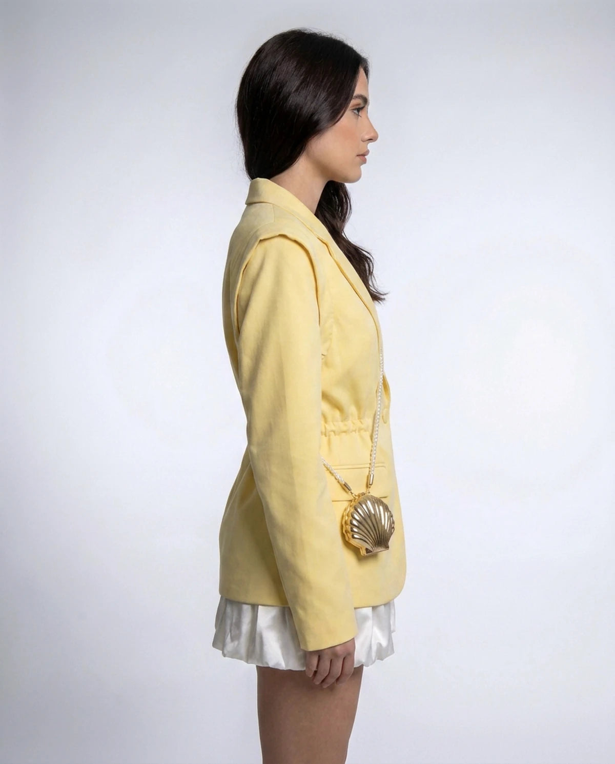 Araminta Blazer — Yellow | SKU: SD-07749-yellow-XS,SD-07749-yellow-S,SD-07749-yellow-M,SD-07749-yellow-L
