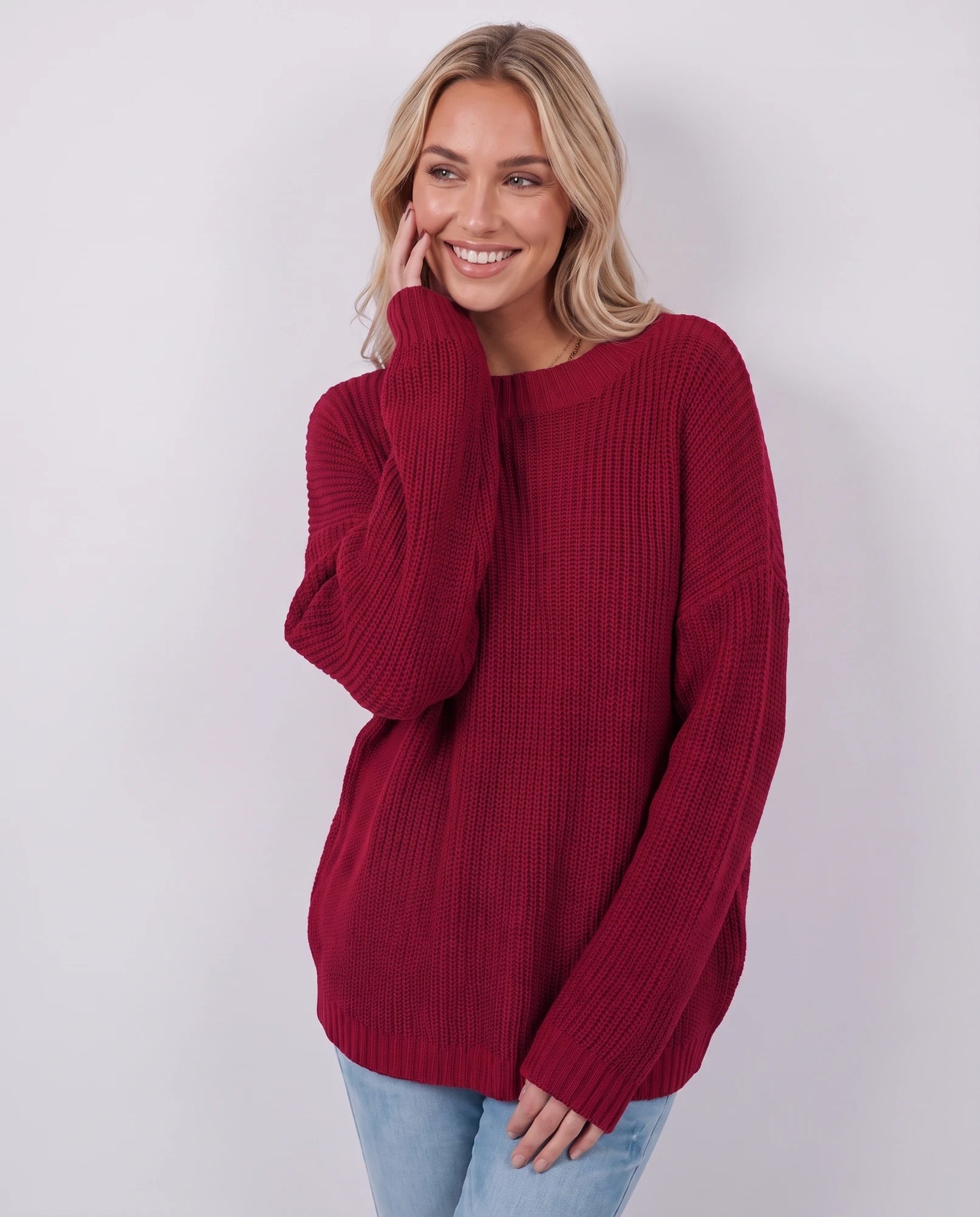 Arcadia Sweater — Red