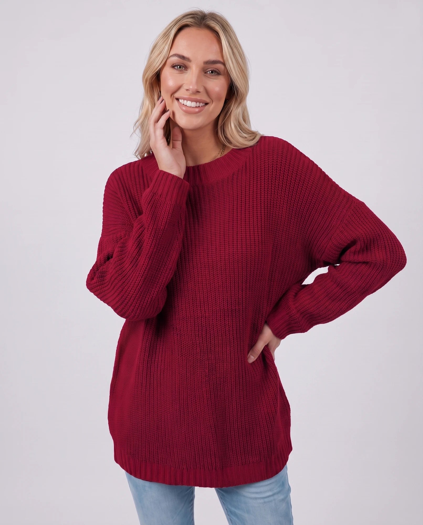 Arcadia Sweater — Red