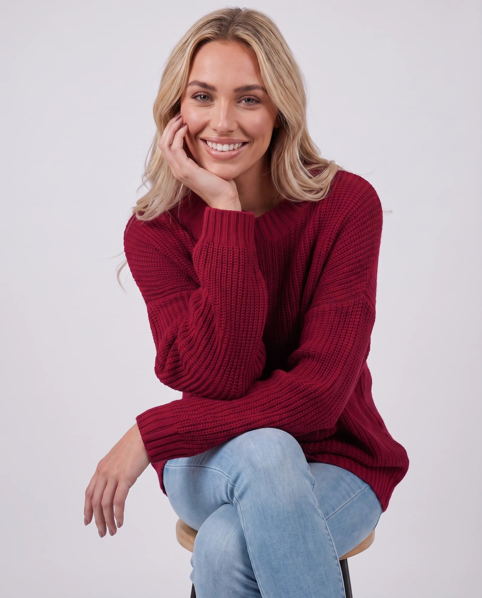 Arcadia Sweater — Red