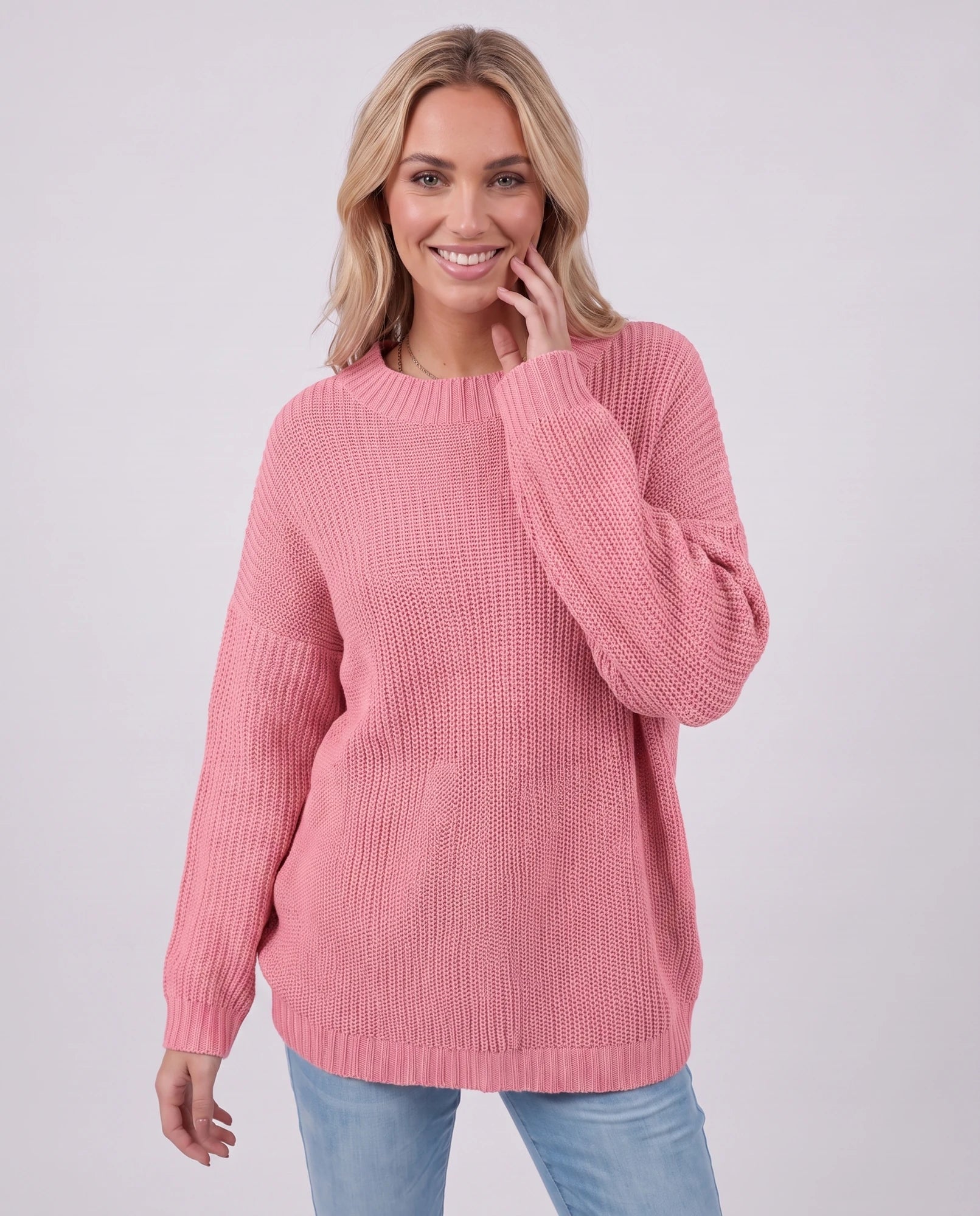 Arcadia Sweater — Watermelon Red