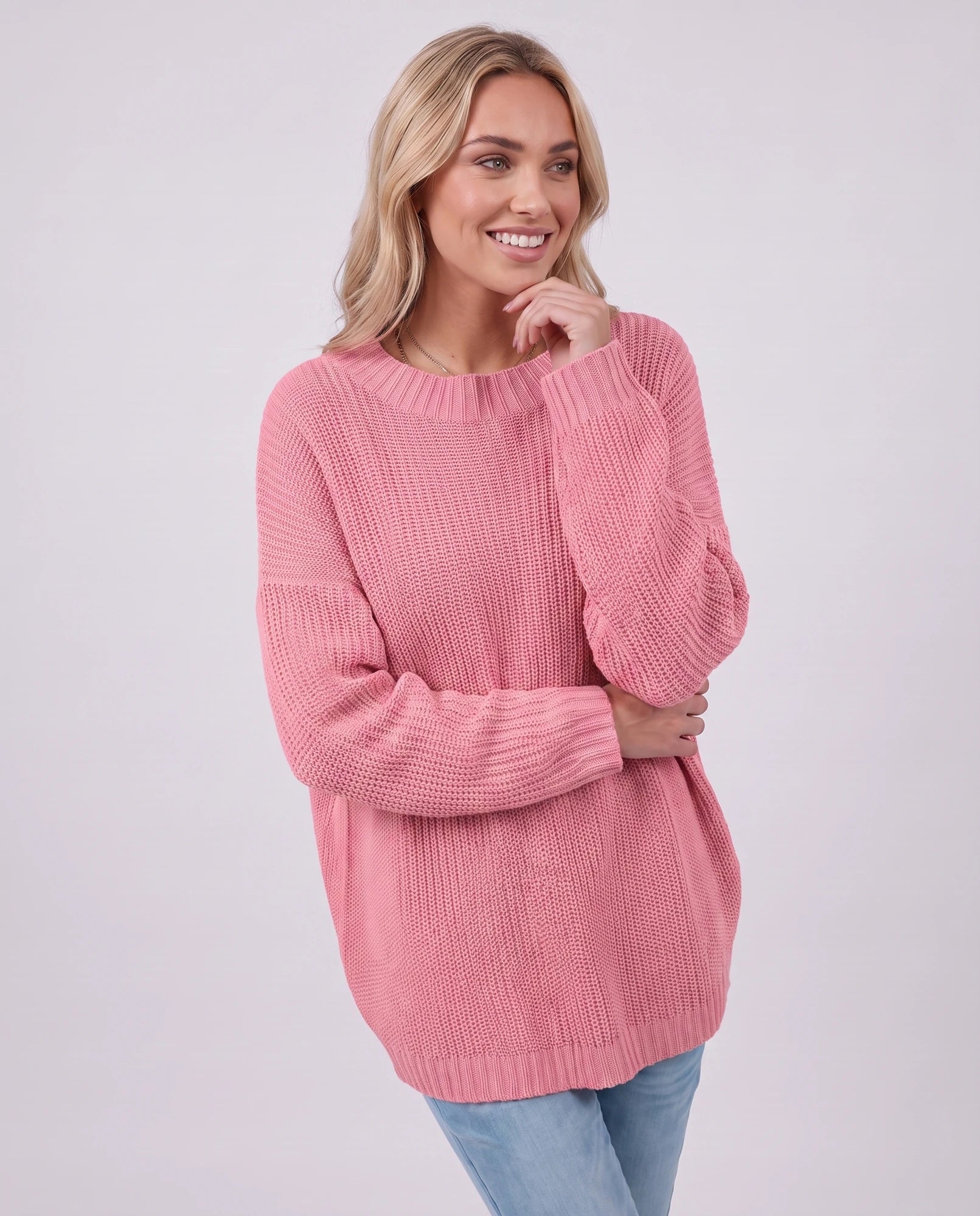 Arcadia Sweater — Watermelon Red