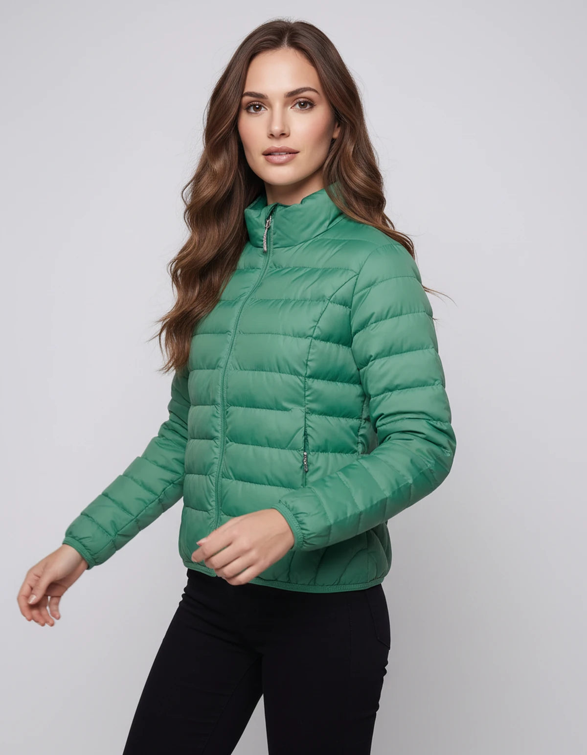 Arcadialle Coat — Green | SKU: SD-71836-green-M 50-60KG,SD-71836-green-S 40-50KG,SD-71836-green-L 60-70KG