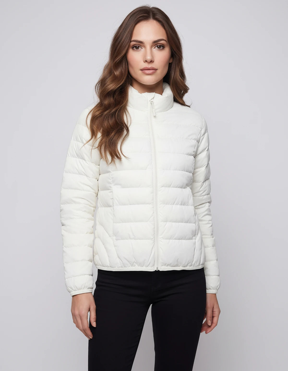 Arcadialle Coat — White | SKU: SD-71836-white-M 50-60KG,SD-71836-white-S 40-50KG,SD-71836-white-L 60-70KG
