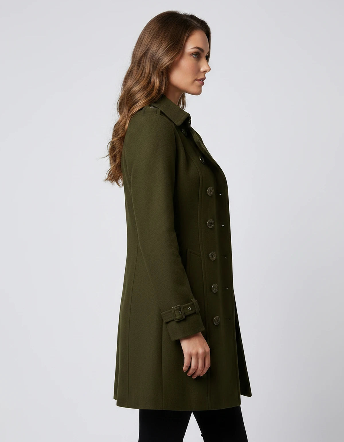 Arianne Coat — Army Green | SKU: SD-12317-armygreen-XS,SD-12317-armygreen-S,SD-12317-armygreen-M,SD-12317-armygreen-L,SD-12317-armygreen-XL,SD-12317-armygreen-2XL