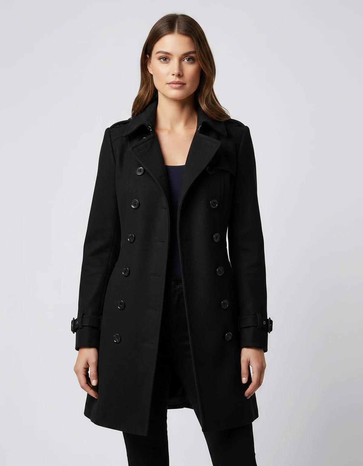 Arianne Coat — Black | SKU: SD-12317-black-XS,SD-12317-black-S,SD-12317-black-M,SD-12317-black-L,SD-12317-black-XL,SD-12317-black-2XL
