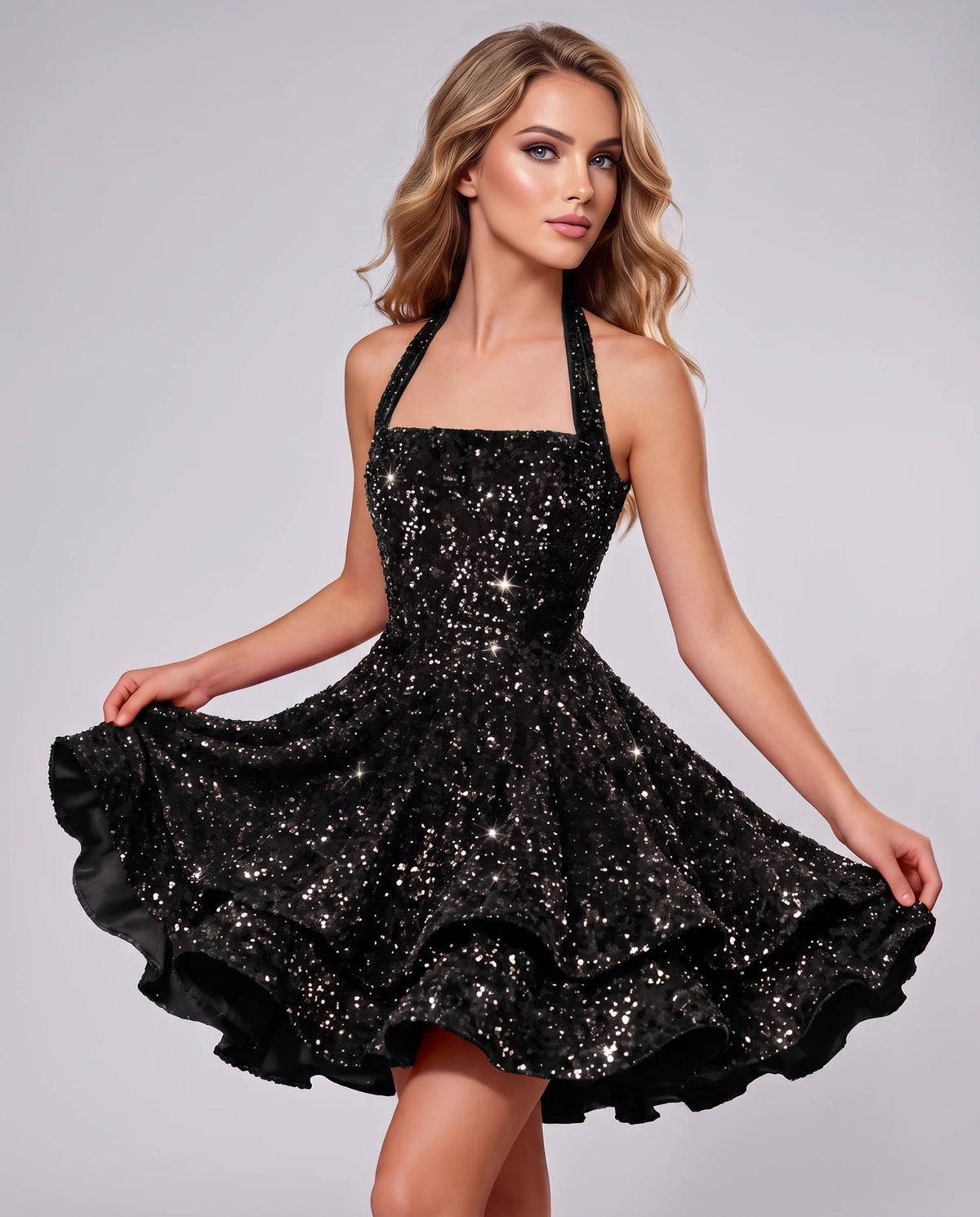 Artemisia Mini Dress — Black