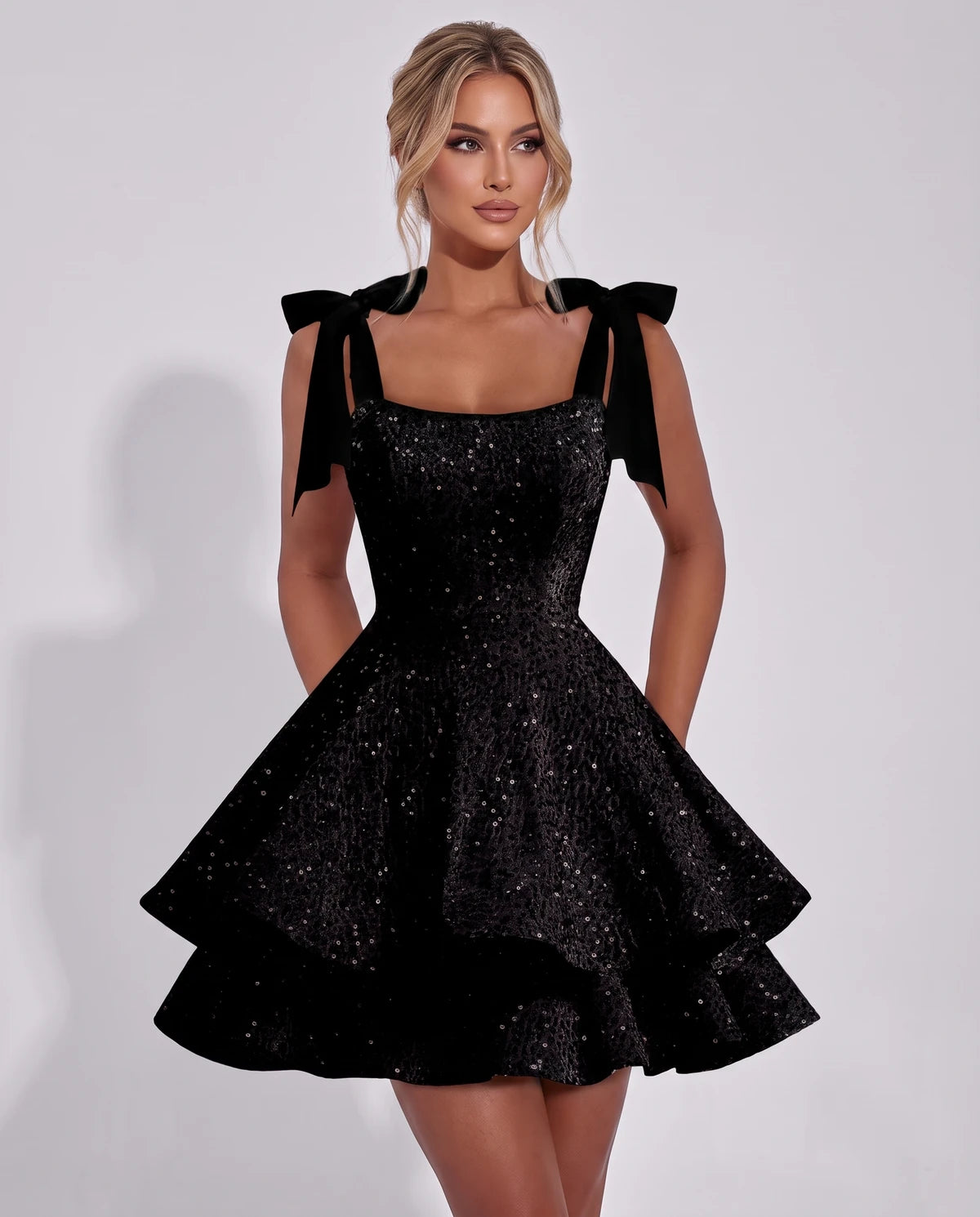 Astoria Mini Dress — Black
