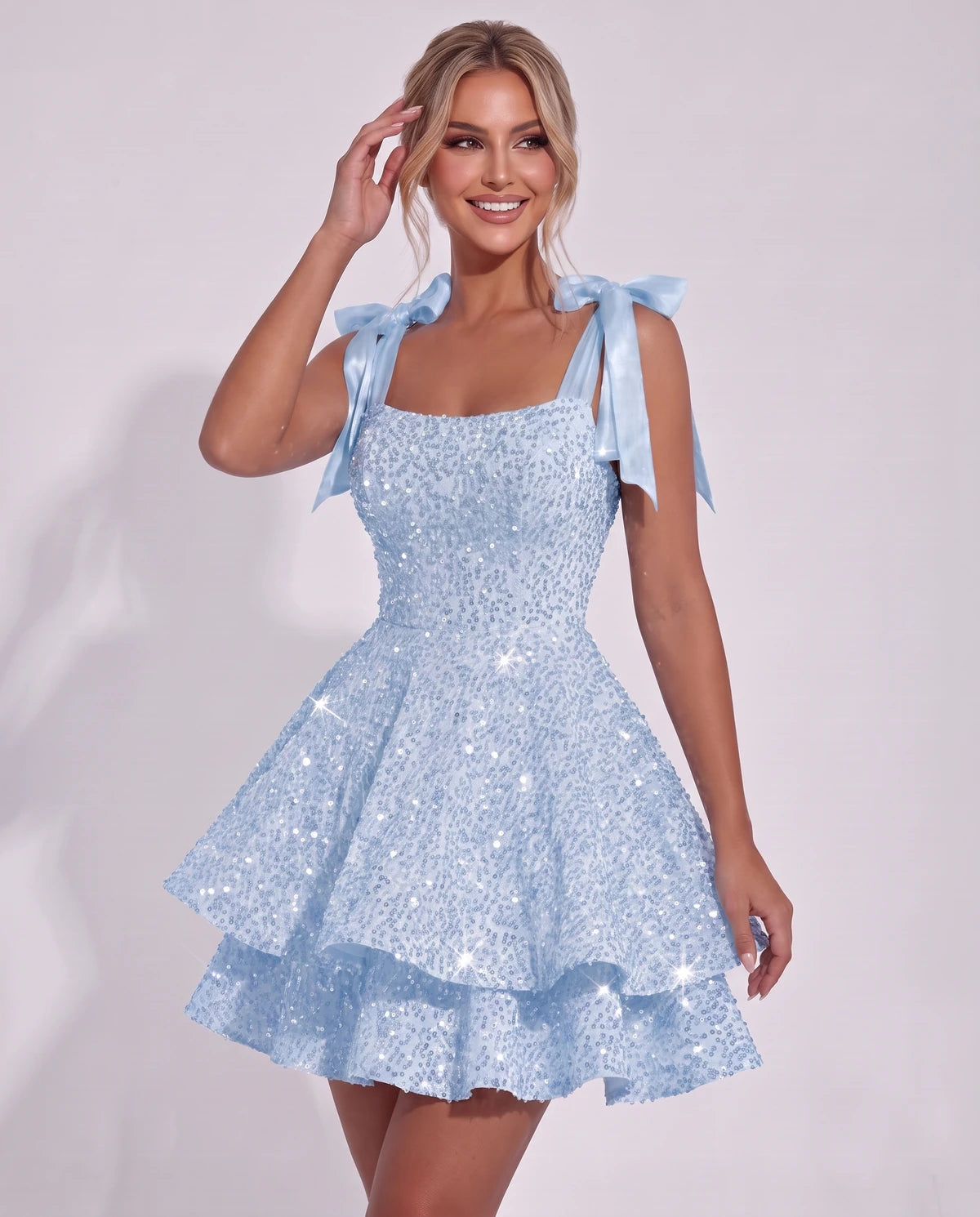 Astoria Mini Dress — Blue | SKU: SD-69926-blue-2,SD-69926-blue-4,SD-69926-blue-6,SD-69926-blue-8,SD-69926-blue-10,SD-69926-blue-12,SD-69926-blue-14,SD-69926-blue-16,SD-69926-blue-16W,SD-69926-blue-18W,SD-69926-blue-20W,SD-69926-blue-22W