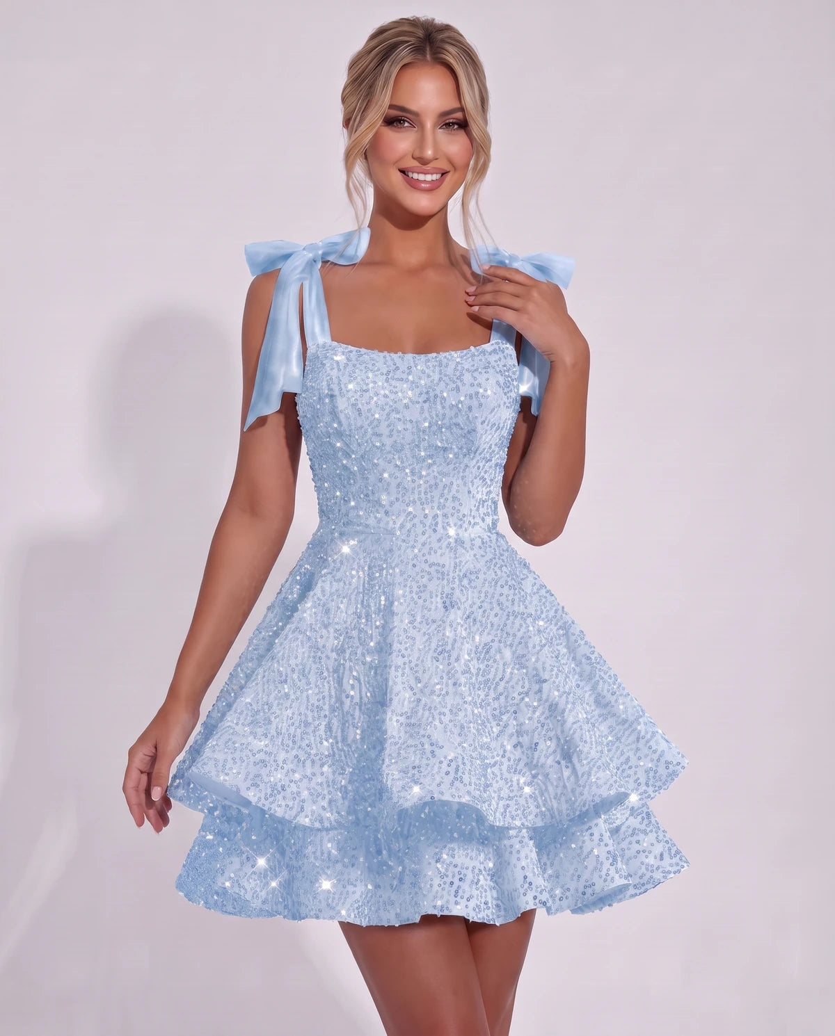 Astoria Mini Dress — Blue | SKU: SD-69926-blue-2,SD-69926-blue-4,SD-69926-blue-6,SD-69926-blue-8,SD-69926-blue-10,SD-69926-blue-12,SD-69926-blue-14,SD-69926-blue-16,SD-69926-blue-16W,SD-69926-blue-18W,SD-69926-blue-20W,SD-69926-blue-22W