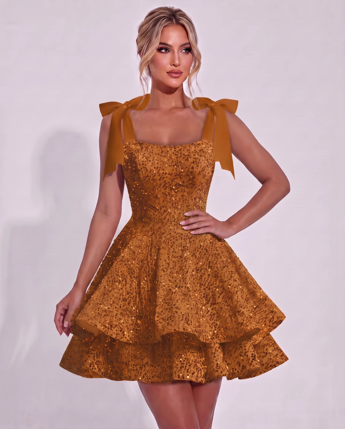 Astoria Mini Dress — Burnt Orange | SKU: SD-69926-burntorange-2,SD-69926-burntorange-4,SD-69926-burntorange-6,SD-69926-burntorange-8,SD-69926-burntorange-10,SD-69926-burntorange-12,SD-69926-burntorange-14,SD-69926-burntorange-16,SD-69926-burntorange-16W,SD-69926-burntorange-18W,SD-69926-burntorange-20W,SD-69926-burntorange-22W