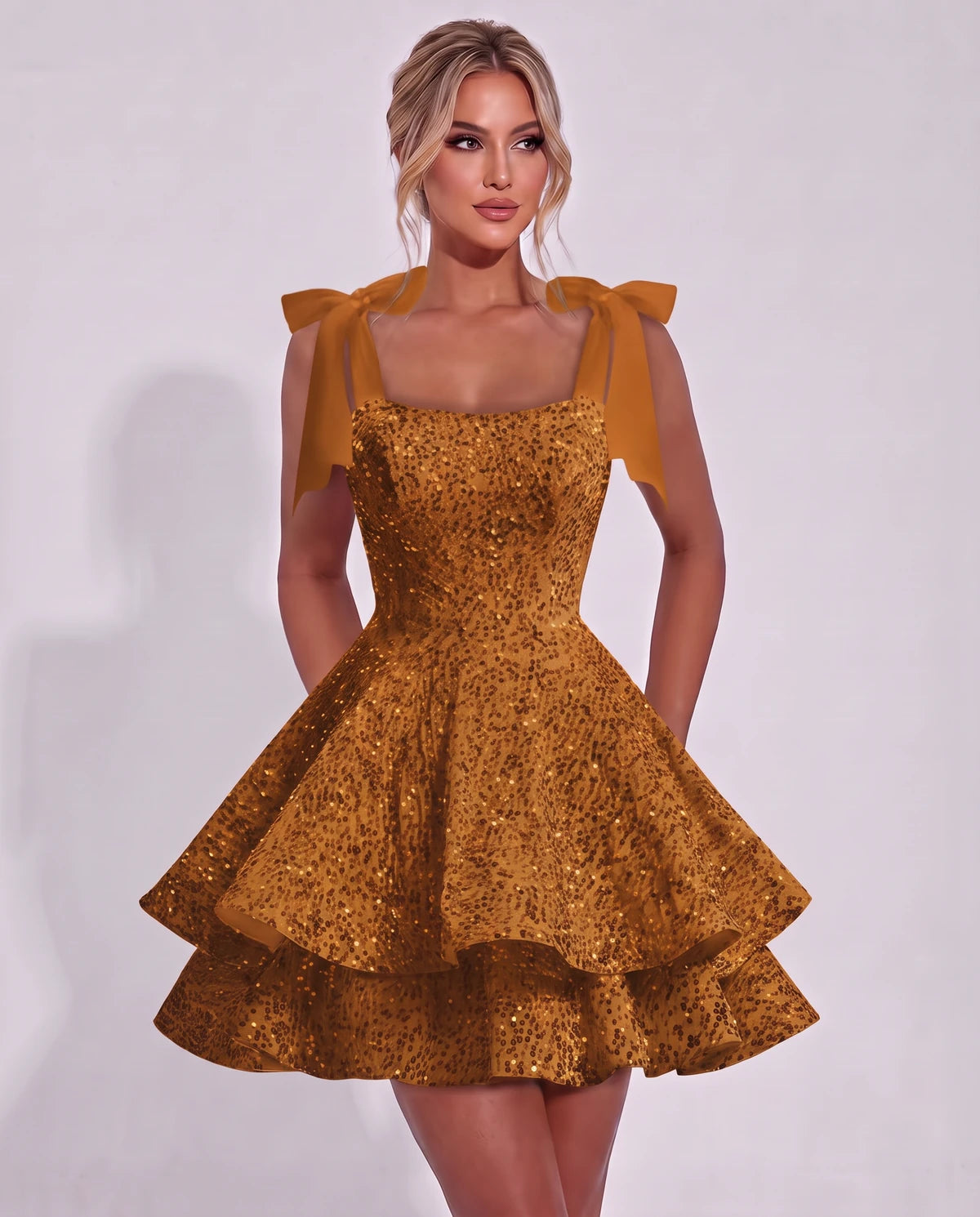 Astoria Mini Dress — Burnt Orange | SKU: SD-69926-burntorange-2,SD-69926-burntorange-4,SD-69926-burntorange-6,SD-69926-burntorange-8,SD-69926-burntorange-10,SD-69926-burntorange-12,SD-69926-burntorange-14,SD-69926-burntorange-16,SD-69926-burntorange-16W,SD-69926-burntorange-18W,SD-69926-burntorange-20W,SD-69926-burntorange-22W