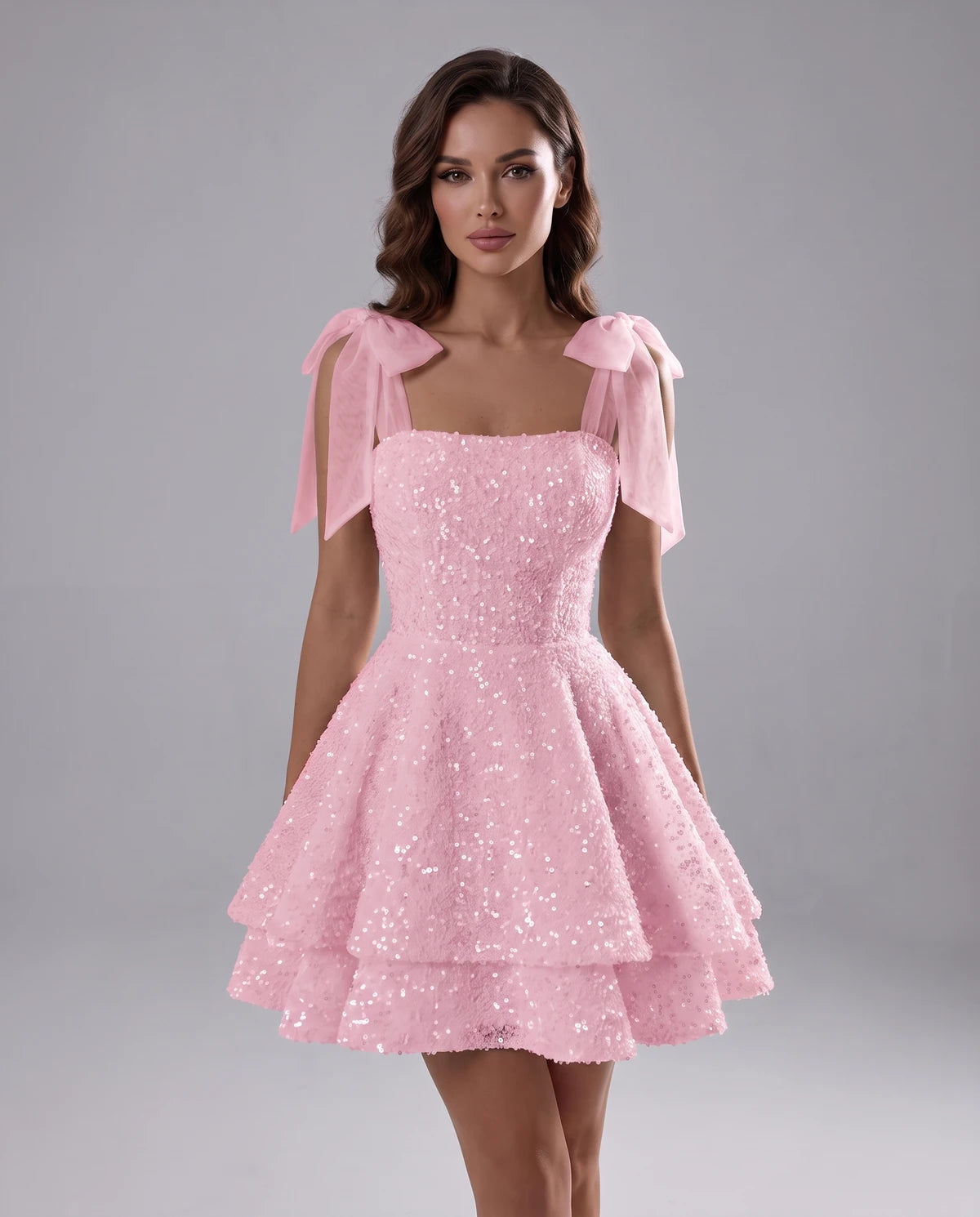 Auriane Mini Dress — Pink