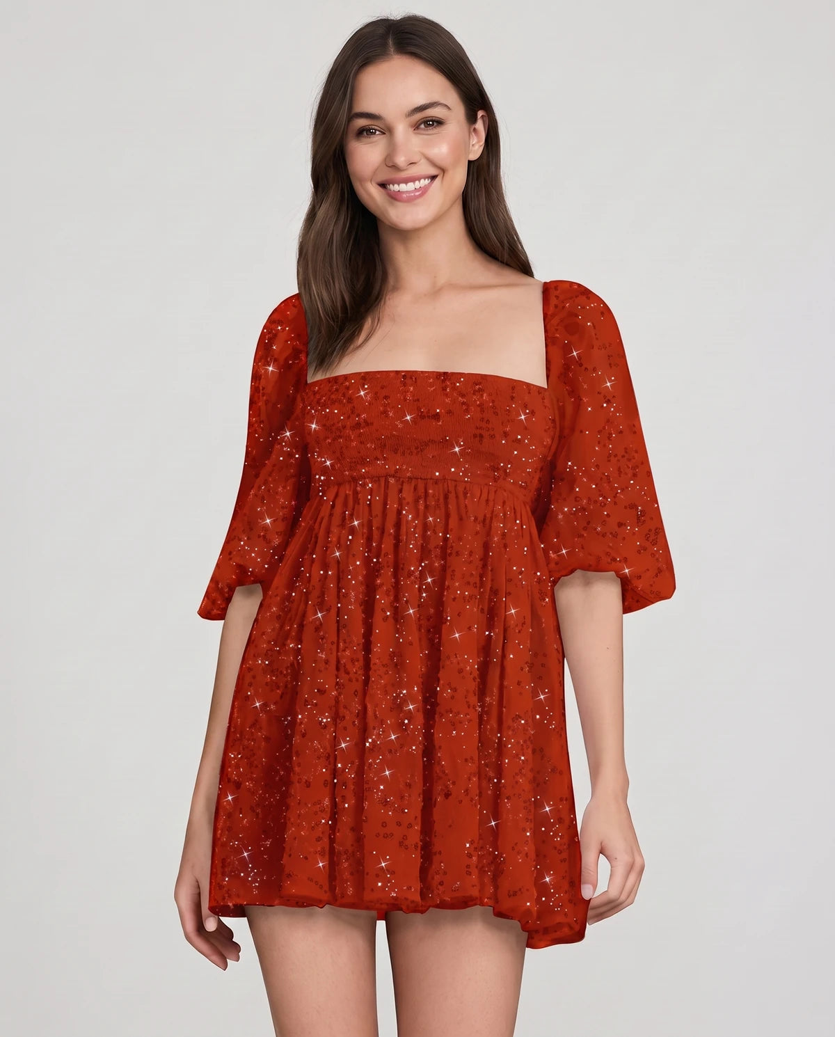 Avelina Mini Dress — Red