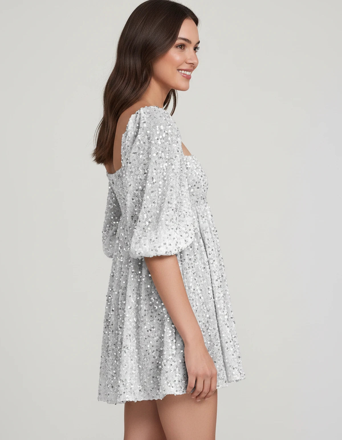 Avelina Mini Dress — White | SKU: SD-79760-white-2,SD-79760-white-4,SD-79760-white-6,SD-79760-white-8,SD-79760-white-10,SD-79760-white-12,SD-79760-white-14,SD-79760-white-16,SD-79760-white-16W,SD-79760-white-18W,SD-79760-white-20W,SD-79760-white-22W
