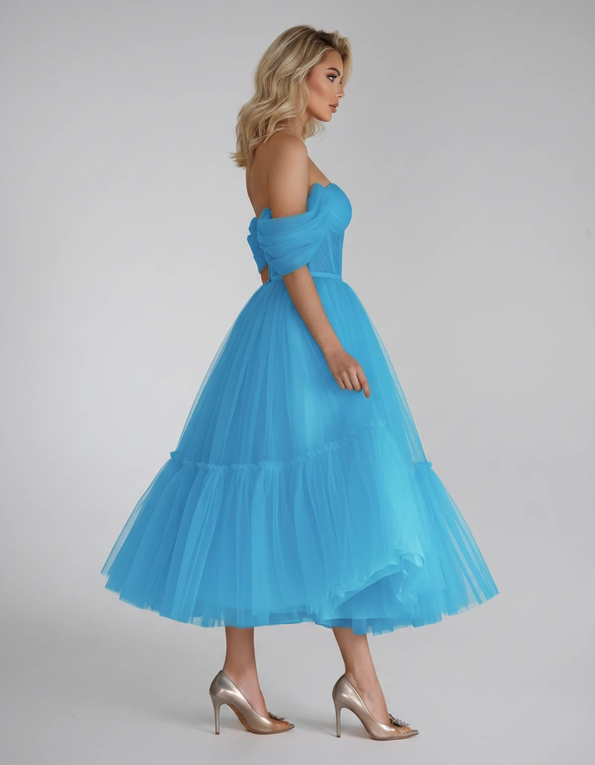 Azurine Midi Dresses — A Blue | SKU: SD-99025-ablue-2,SD-99025-ablue-4,SD-99025-ablue-6,SD-99025-ablue-8,SD-99025-ablue-10,SD-99025-ablue-12,SD-99025-ablue-14,SD-99025-ablue-16,SD-99025-ablue-16W,SD-99025-ablue-18W,SD-99025-ablue-20W,SD-99025-ablue-22W